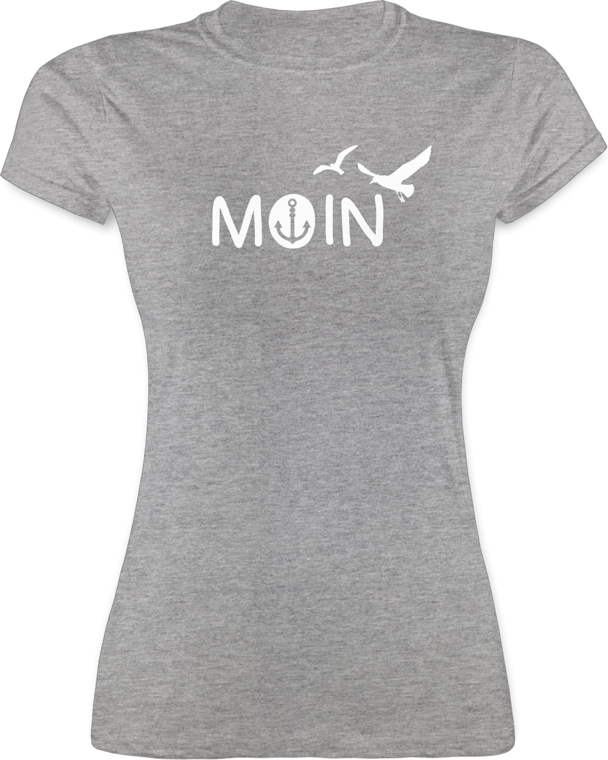 Damen Shirts Shirtracer T-Shirt Moin - Sprüche Statement mit Spruch - Damen Premium T-Shirt (1-tlg) Spruchshirt mit Sprüchen