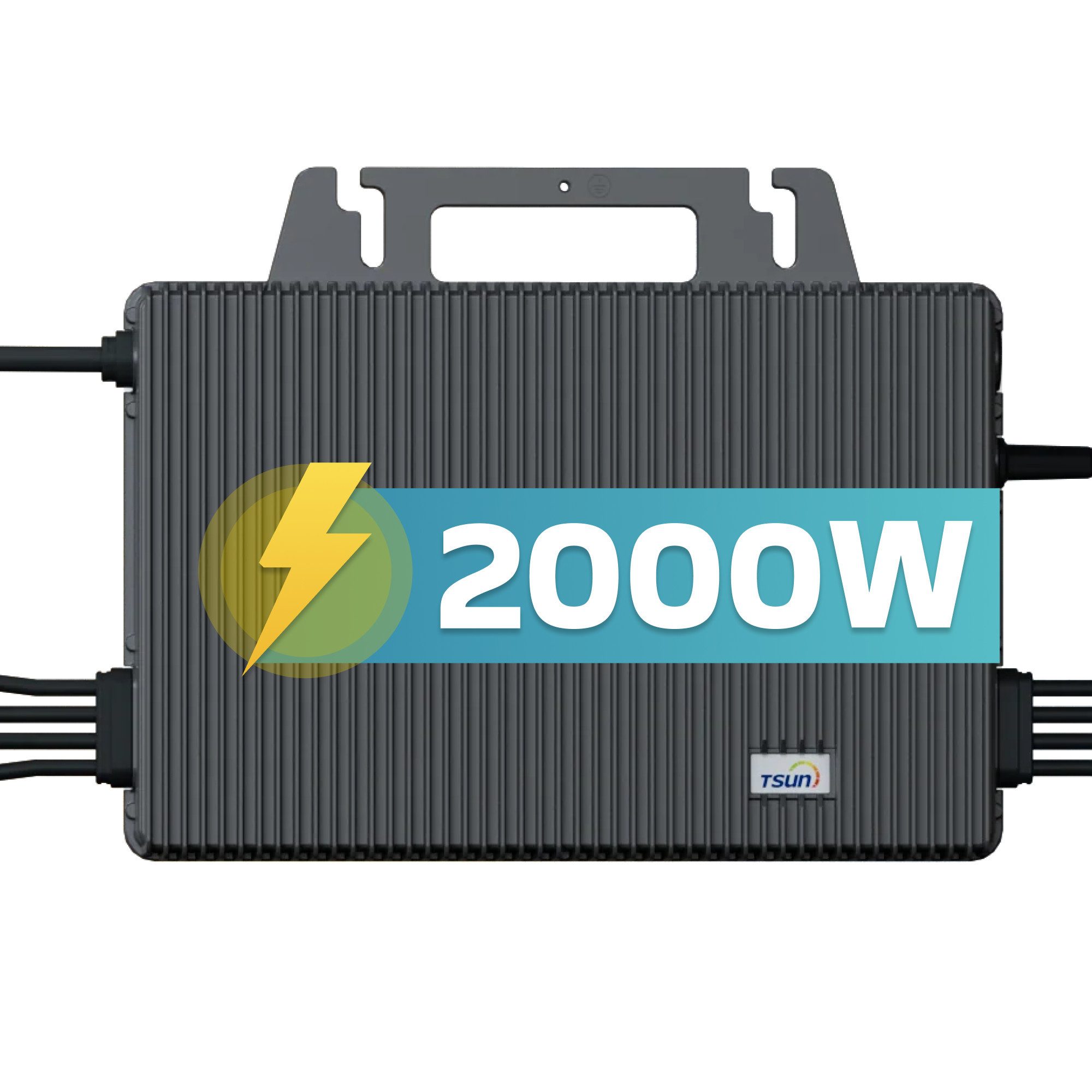 SUNNIVA Wechselrichter TSUN Mikro-Wechselrichter 2000W TSOL-MS2000, (Packung, für Balkonkraftwerk, IP67 wetterfest, 4 MPPT, Bluetooth & WIFI), Micro Inverter