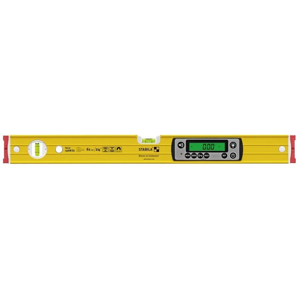 Stabila Wasserwaage Digitale Wasserwaage61 cm, wasser- und staubdicht nach IP 67 19823, mit Magnet, mit Rutschstopper, inkl. Tasche