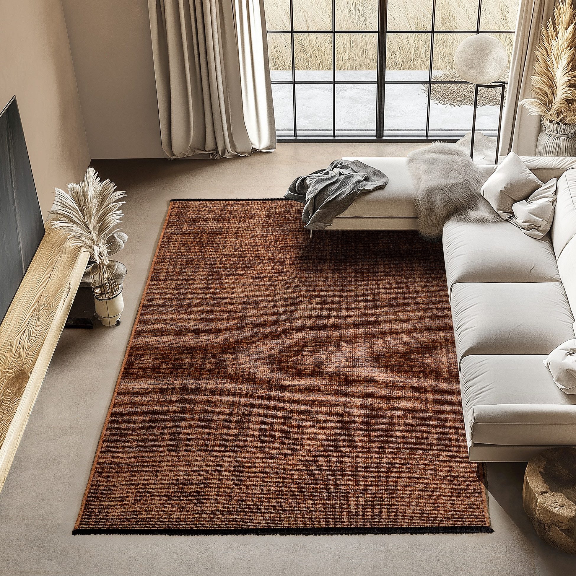 Carpettex Veloursteppich Boho Design, Rechteckig, Höhe: 7 mm, Baumwolle, Wa günstig online kaufen