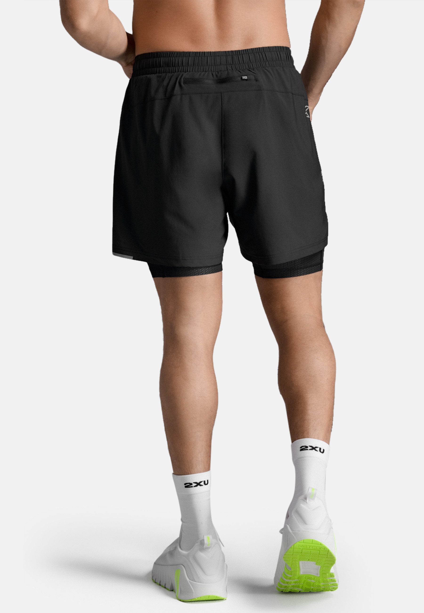2xU Lauftights Aero Mesh 2-in-1 Short (1-tlg)