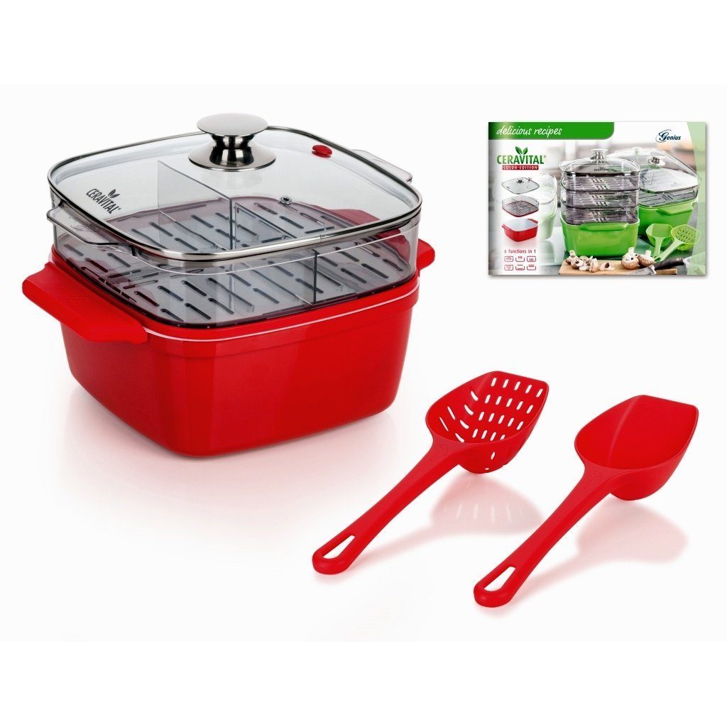 Genius Kochtopf »Genius - Ceravital Brat- & Dampfgarsystem Ø20 cm Set