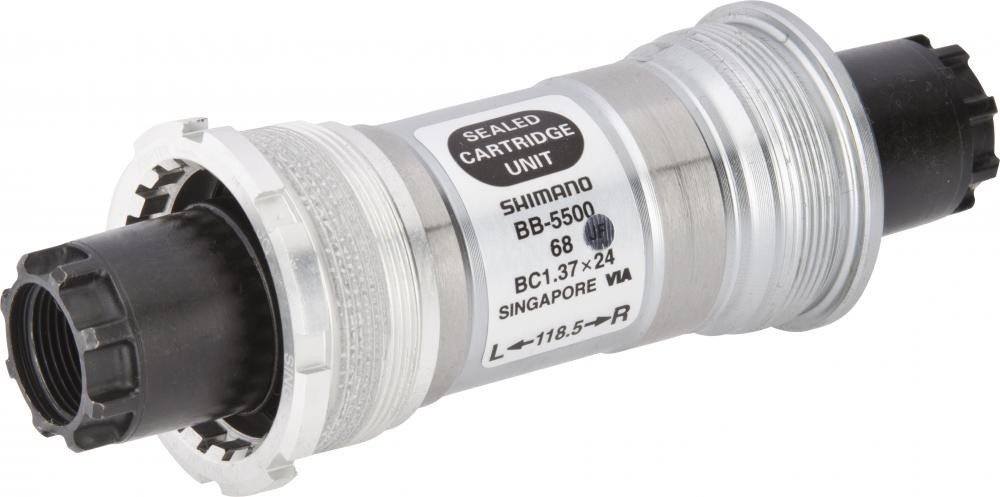 Shimano Fahrradpedale SHIMANO Innenlager 105 68/118mm BSA - zuverlässige Kraftübertragung fü