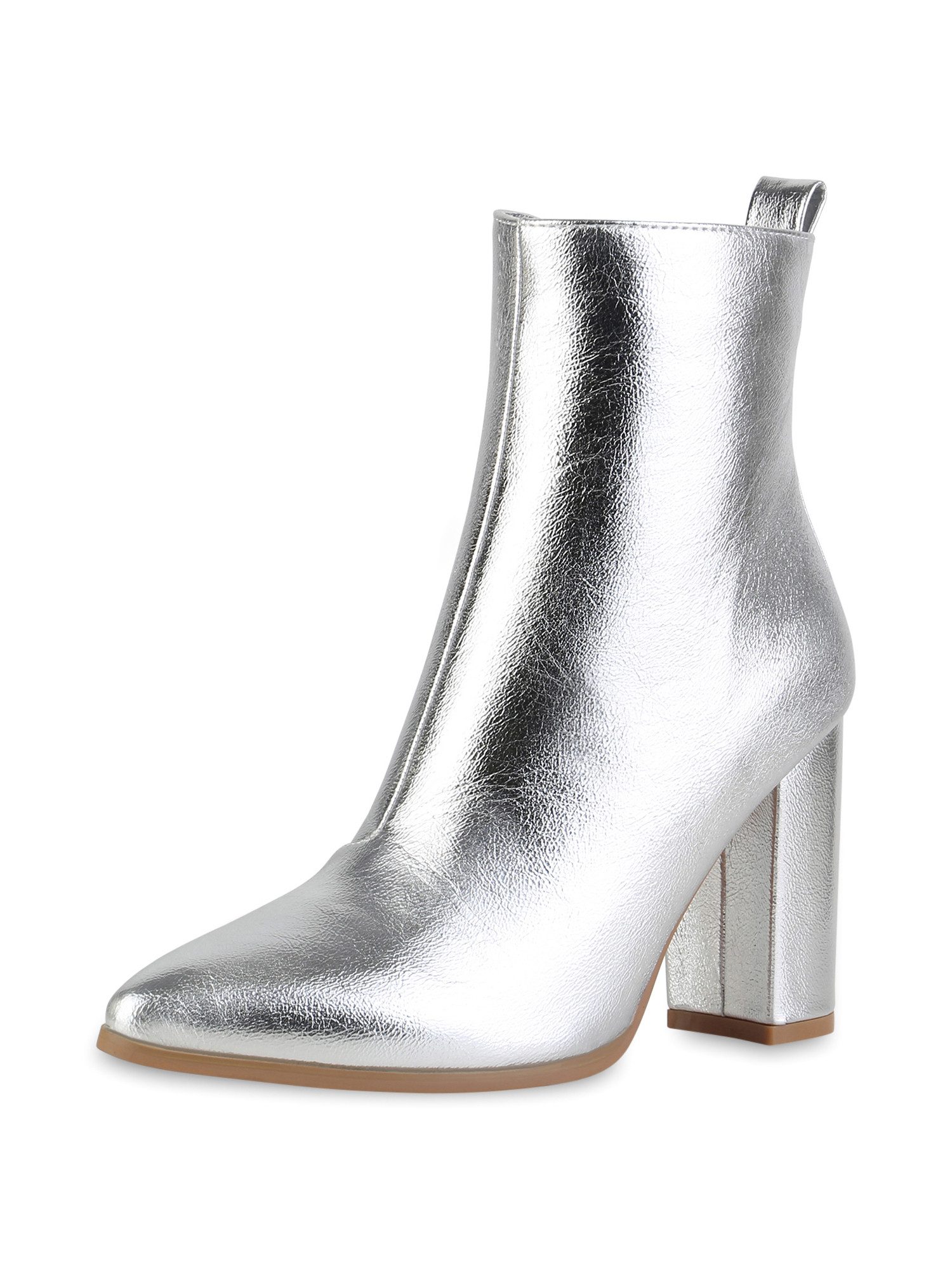 VAN HILL 840337 Stiefelette Damen Klassische Stiefeletten Blockabsatz Print günstig online kaufen