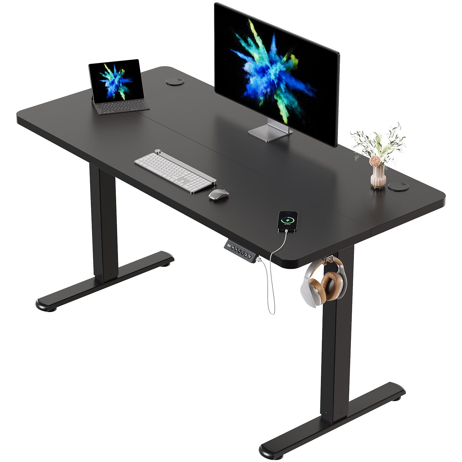 HOMALL Schreibtisch Schreibtisch Höhenverstellbarer mit Gedächtnis und Sitz günstig online kaufen