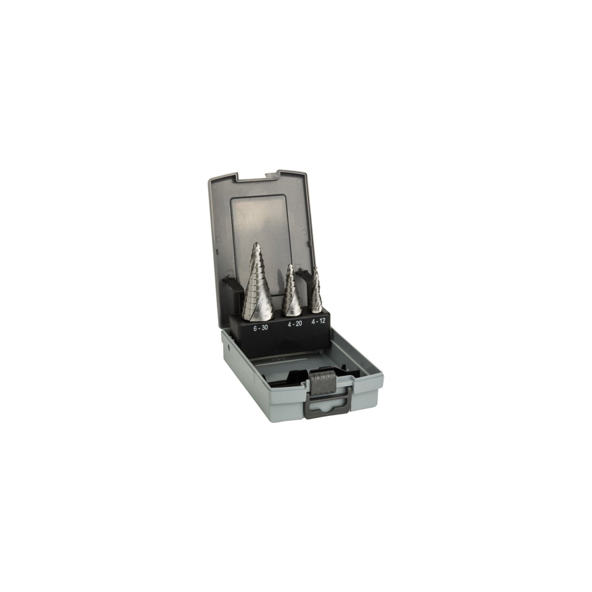 Bosch Professional Universalbohrer Bosch Stufenbohrer HSS-Set 3-teilig 4 - 12 mm 4 - 20 mm 6 -30 mm