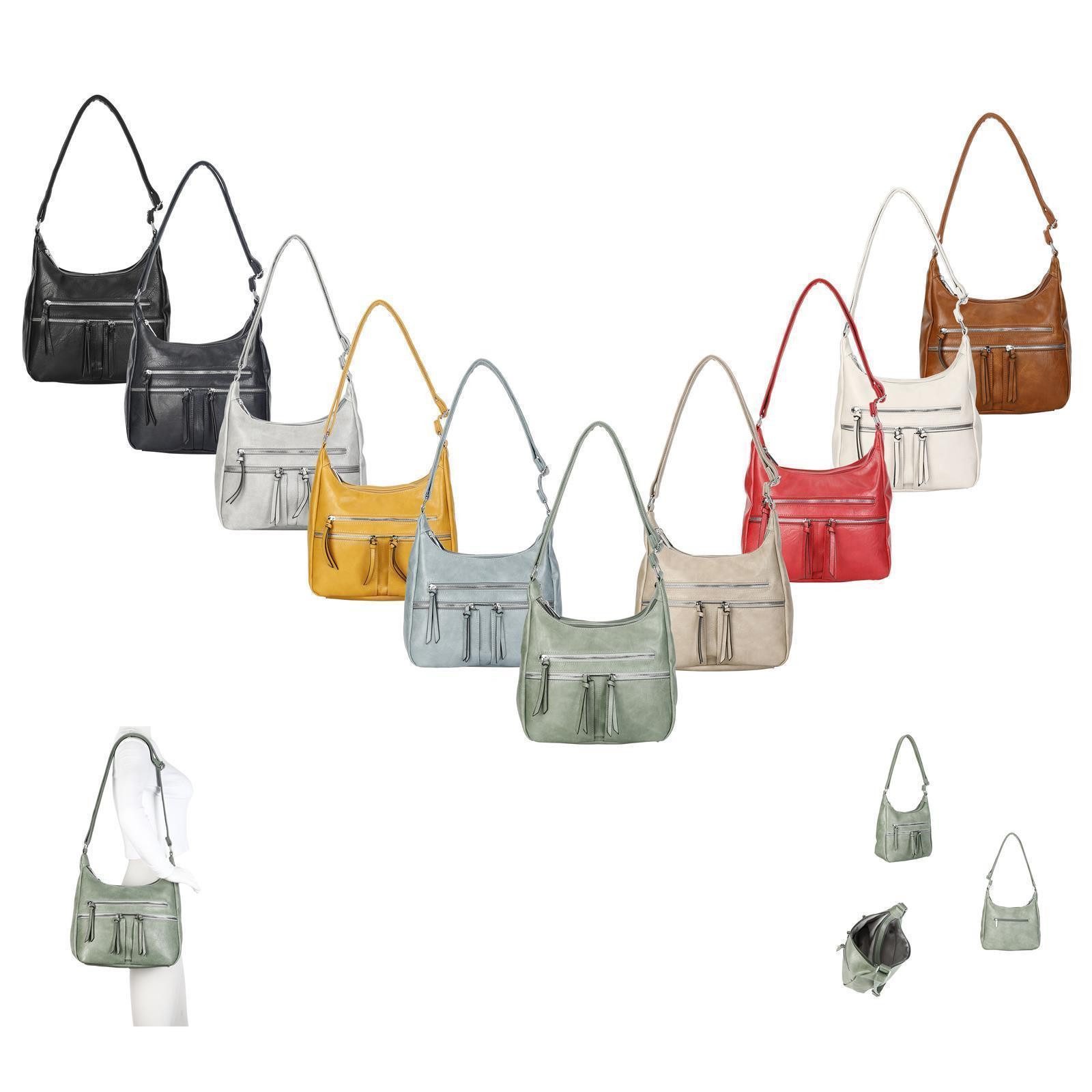 ITALYSHOP24 Schultertasche Damen Tasche Shopper Crossbody Umhängetasche Led günstig online kaufen
