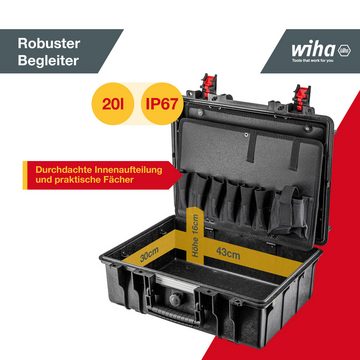 Wiha Werkzeugkoffer (45256) - 46 tlg., Lehrlingskoffer gefüllt, inkl. Grundausstattung, für Mechaniker