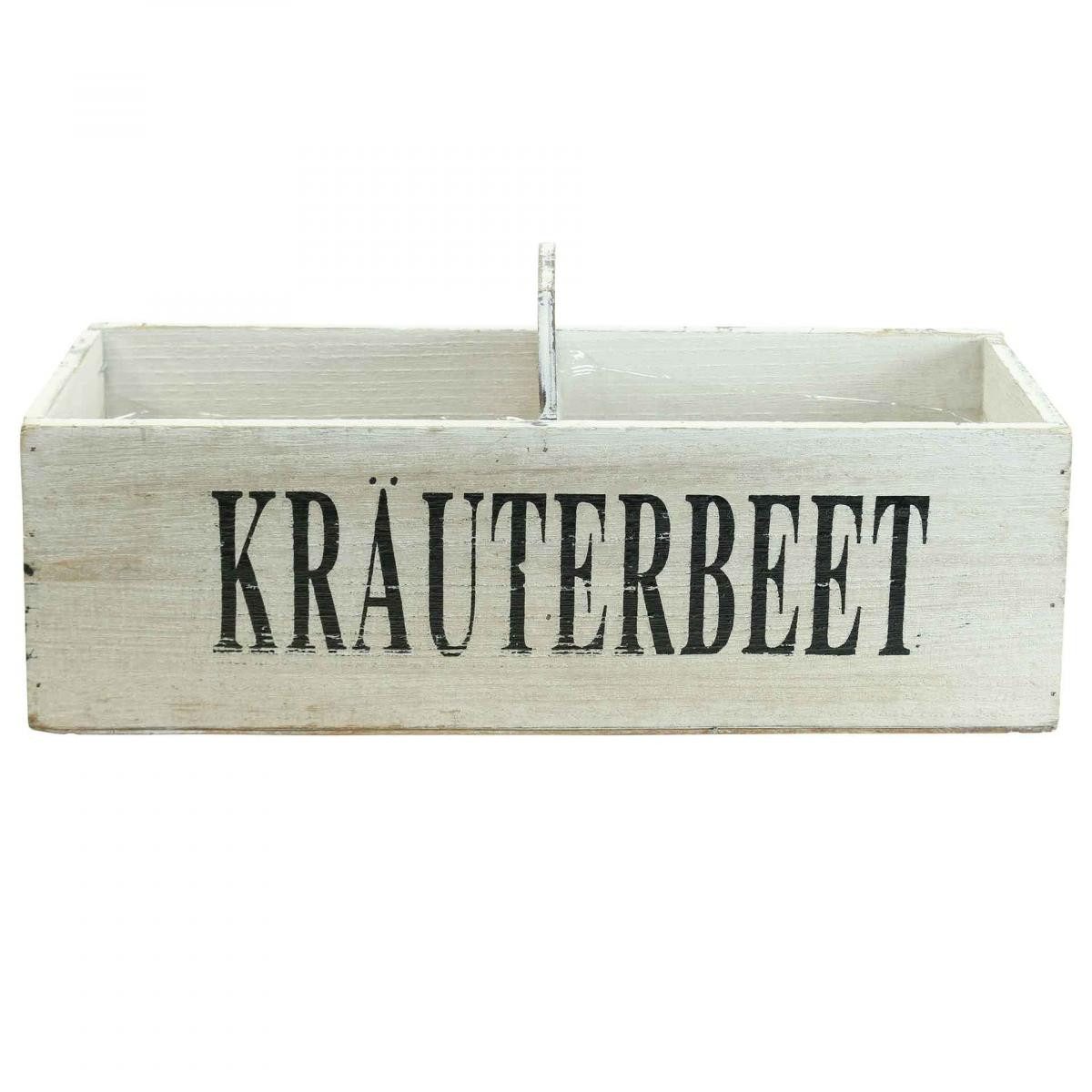 Florists Products Dekokorb Vintage Blumenkasten Holz dekorativer Kräuterkasten