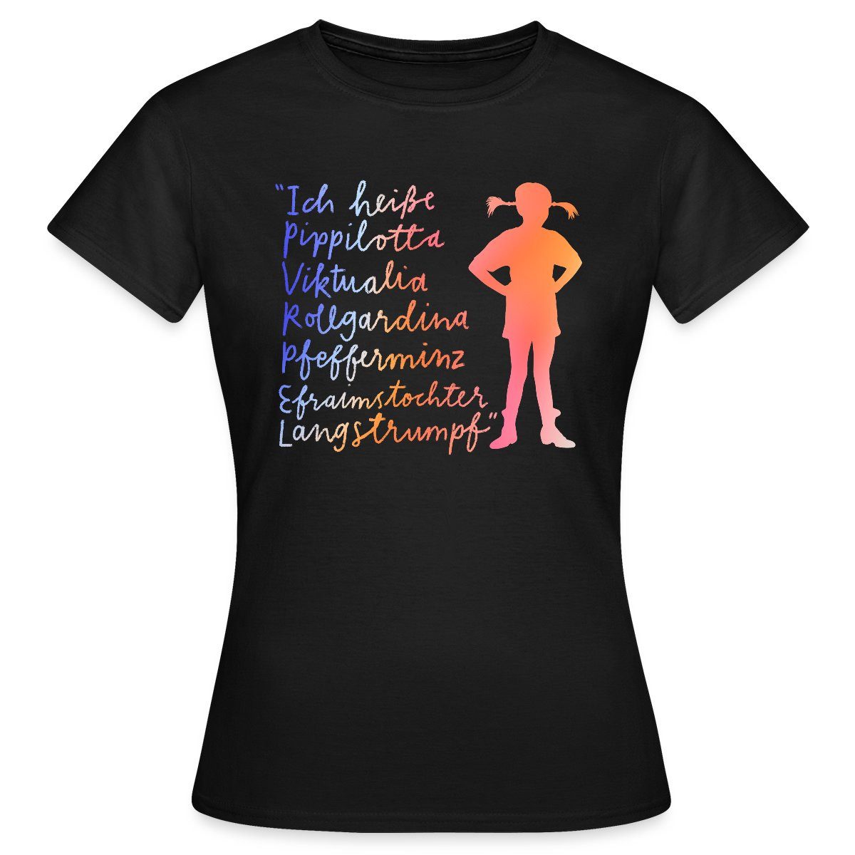 T-Shirt Pippi Langstrumpf Ich Heiße … Frauen T-Shirt