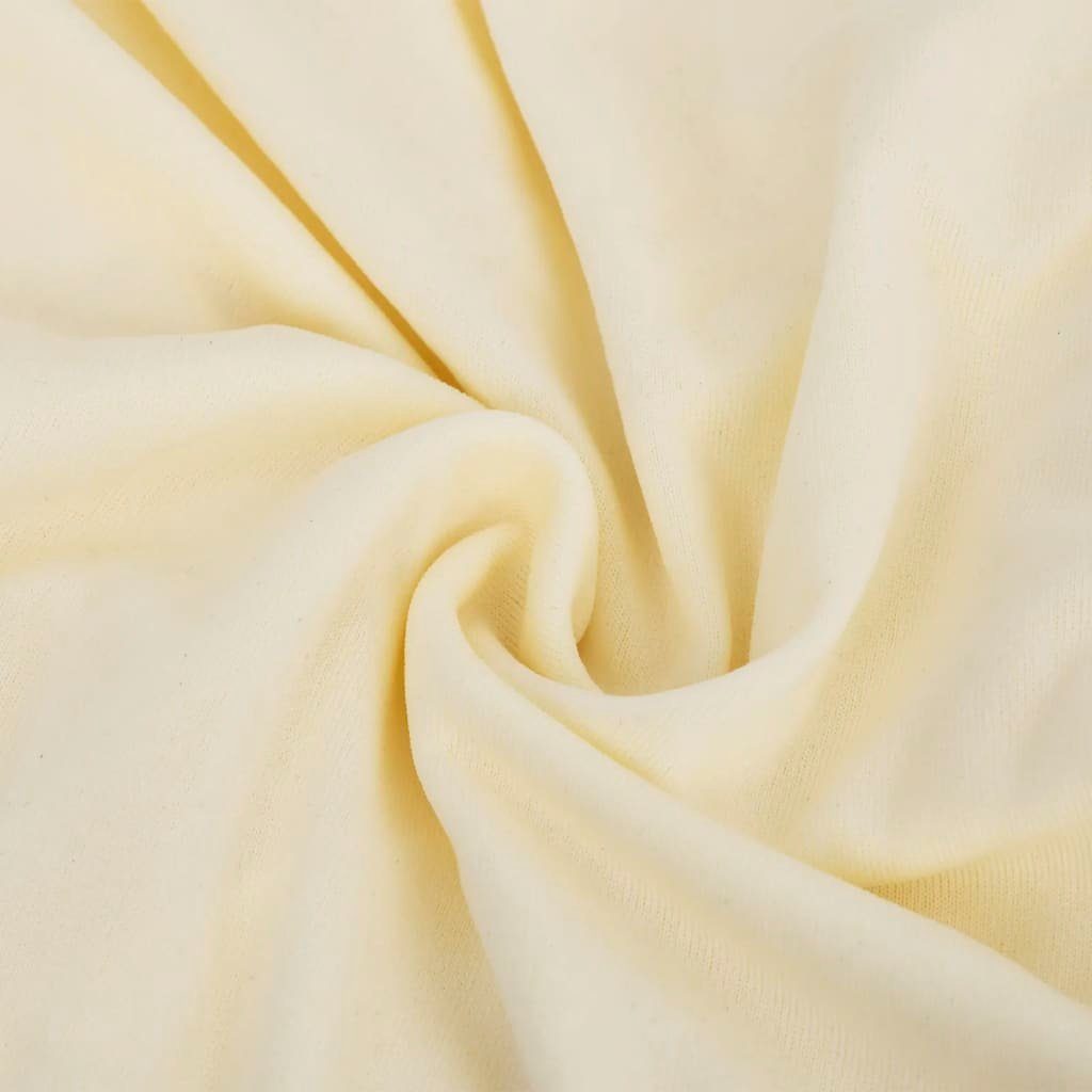 Stuhlhusse Stretch Sofahusse Polyester-Jersey Creme vidaXL Schonbezug, 2-Sitzer