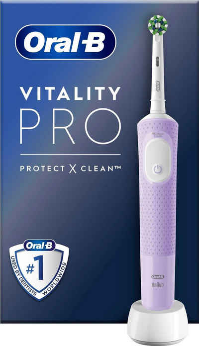 Oral-B Elektrische Zahnbürste Vitality Pro, Aufsteckbürsten: 1 St., 3 Putzmodi