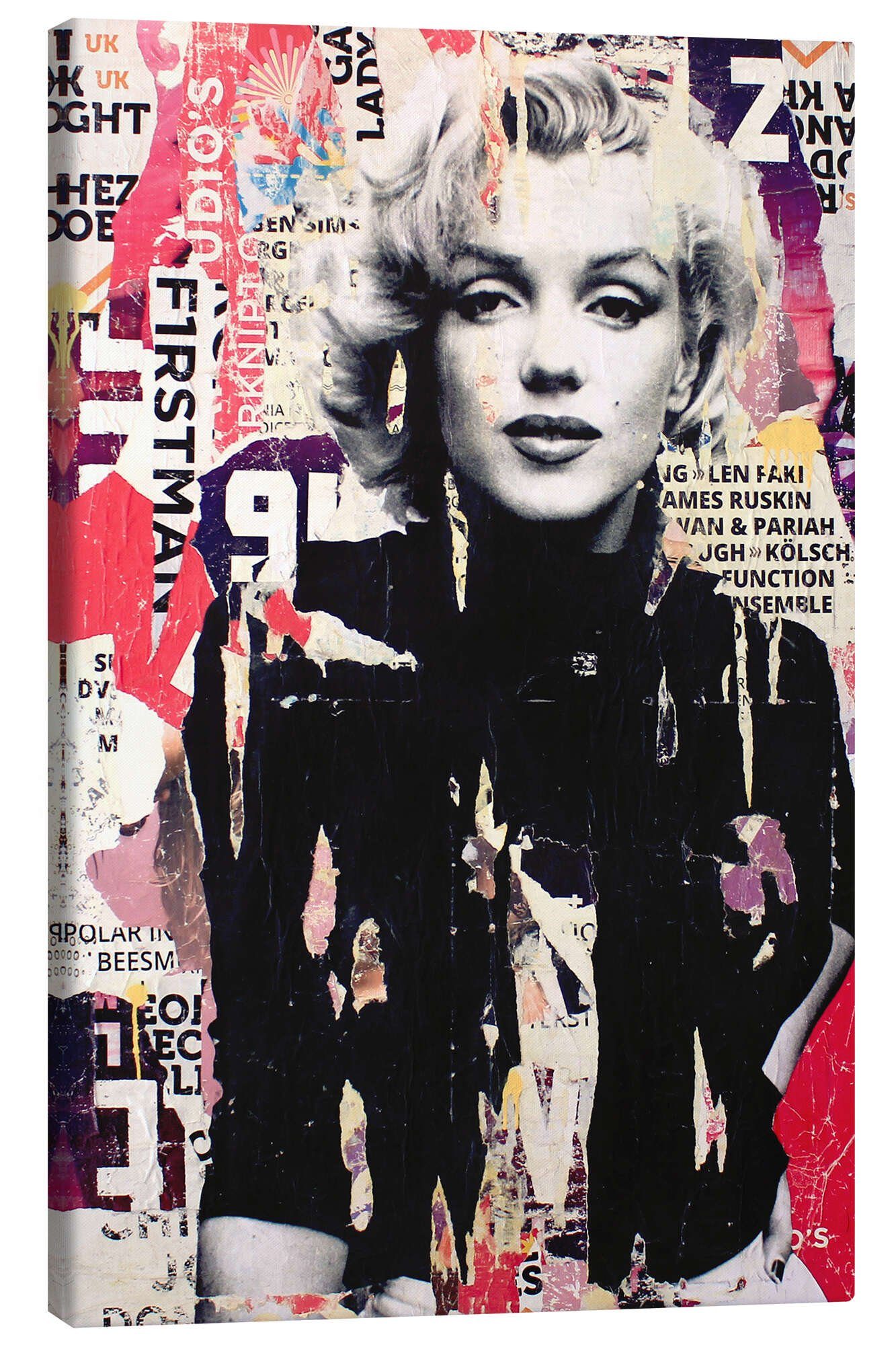 Posterlounge Wandbild Marilyn Monroe, Michiel Folkers, erhältlich als Poster, Leinwandbild, Wandsticker oder Acrylglasbild