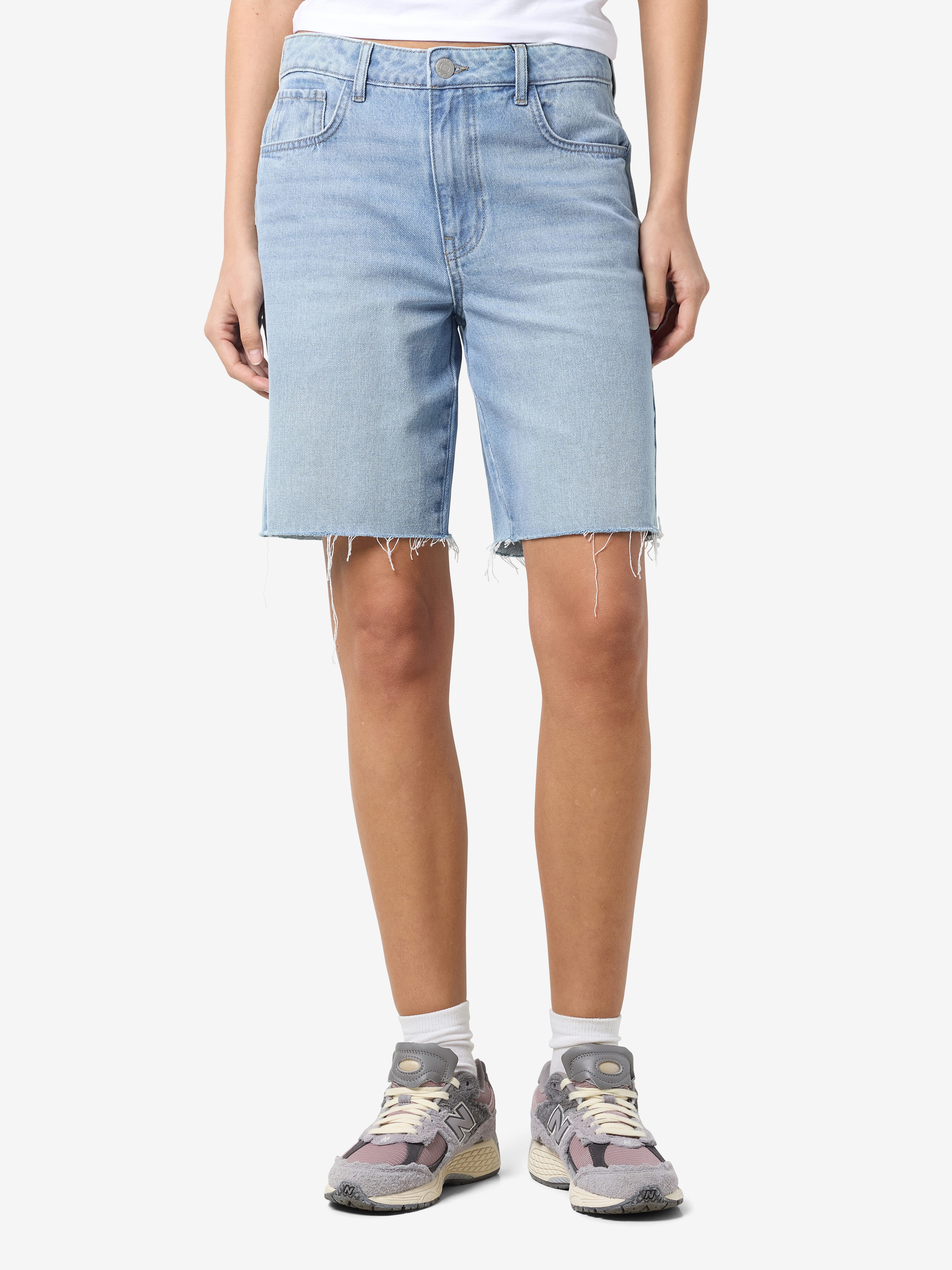 Noisy may Jeansshorts NMHOLLA NW LOOSE SHORT AZ425LB NOOS modisch offene Sä günstig online kaufen