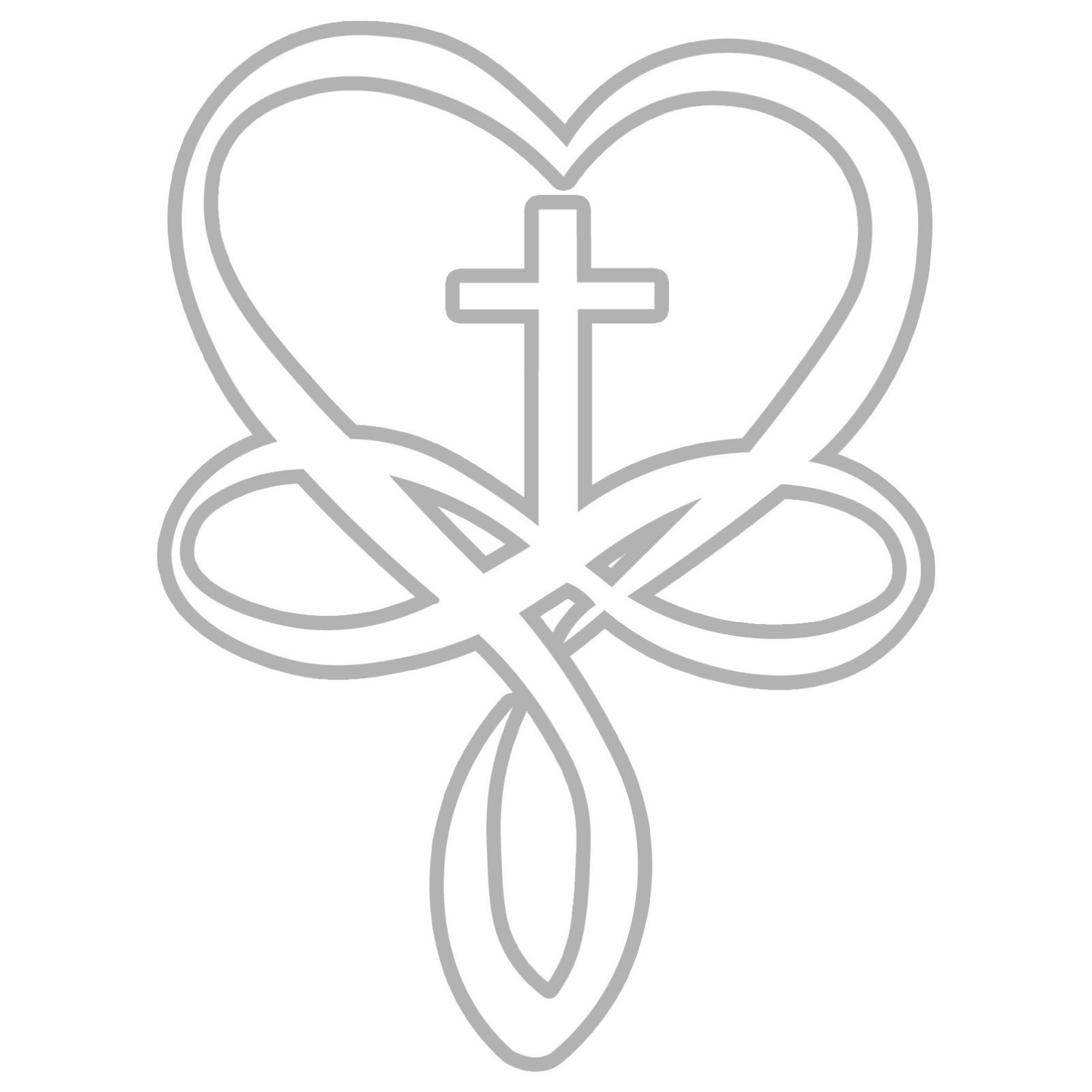 Wanddekoobjekt Herz Kreuz Metall Wanddekoration, Kreuz Dekoration, religiöse Kunst