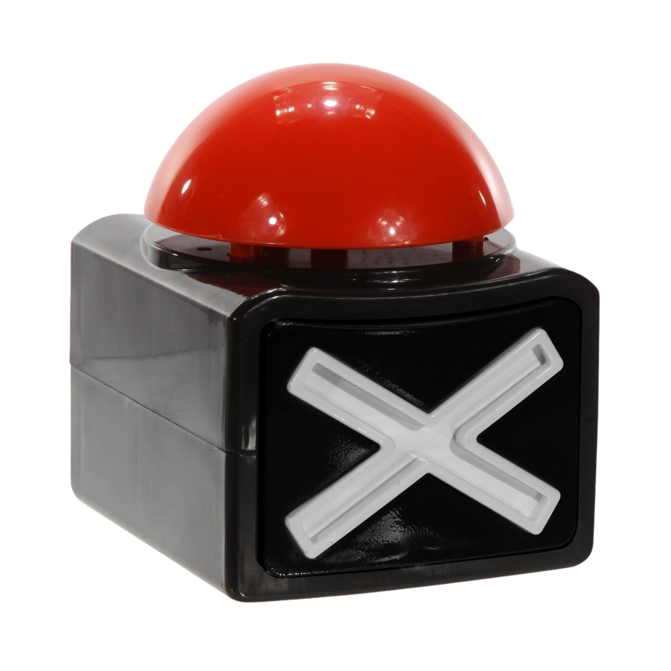 Bada Bing Spiel XL Buzzer Button Alarmknopf Mit Sound Und Licht Quizspiel, 1x Quiz-Buzzer, Mit Licht und Sound