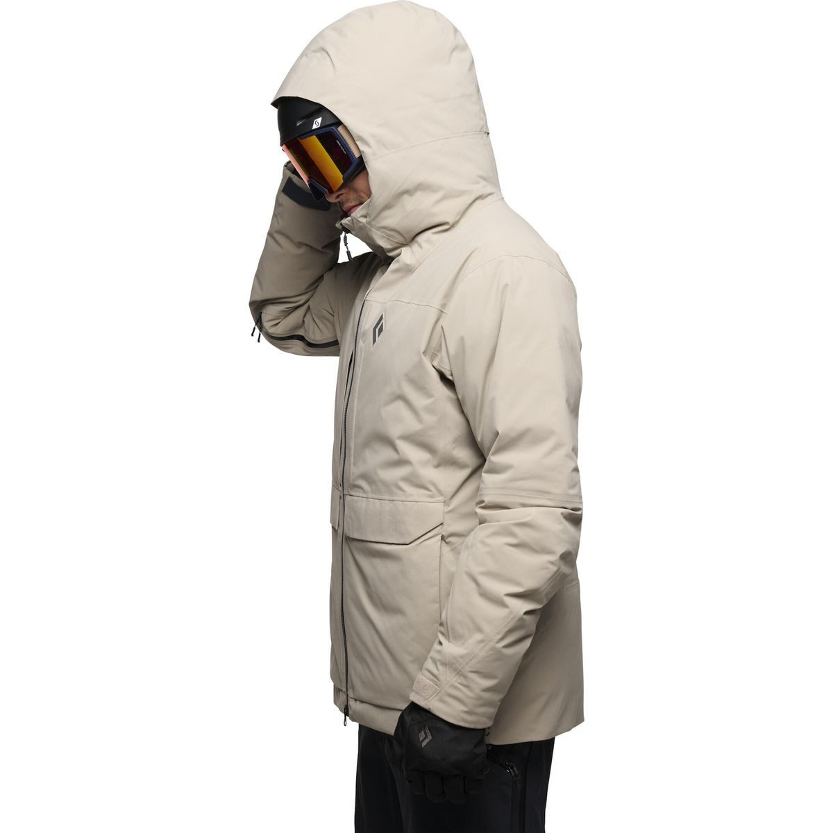 Black Diamond Skijacke M Factor Insulated Parka Hochwertige Herren-Skijacke mit exzellentem Wetterschutz und