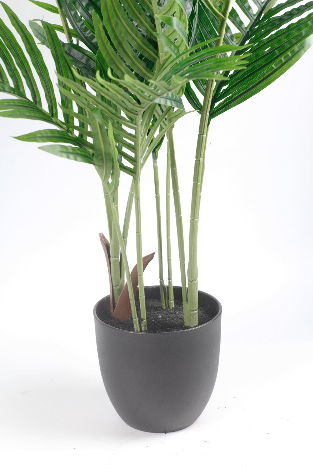 Kunstpalme KP111 Kunstpflanze Palme künstliche im Topf Arnusa, 90 cm, Höhe Palme, Pflanze