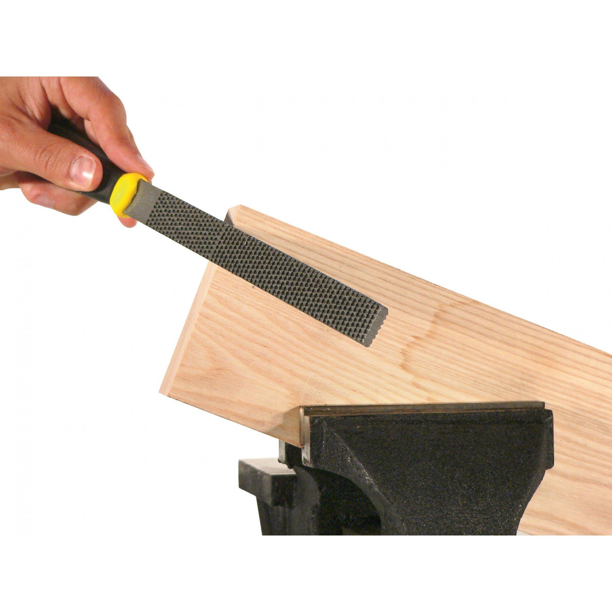 Raspel Triuso Kunststoff-Griff flachstumpf Holzraspel Hieb mit mm 2, handlichem 200