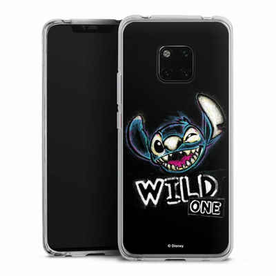 DeinDesign Handyhülle Lilo & Stitch Offizielles Lizenzprodukt Disney Wild One Stitch, Huawei Mate 20 Pro Silikon Hülle Bumper Case Handy Schutzhülle