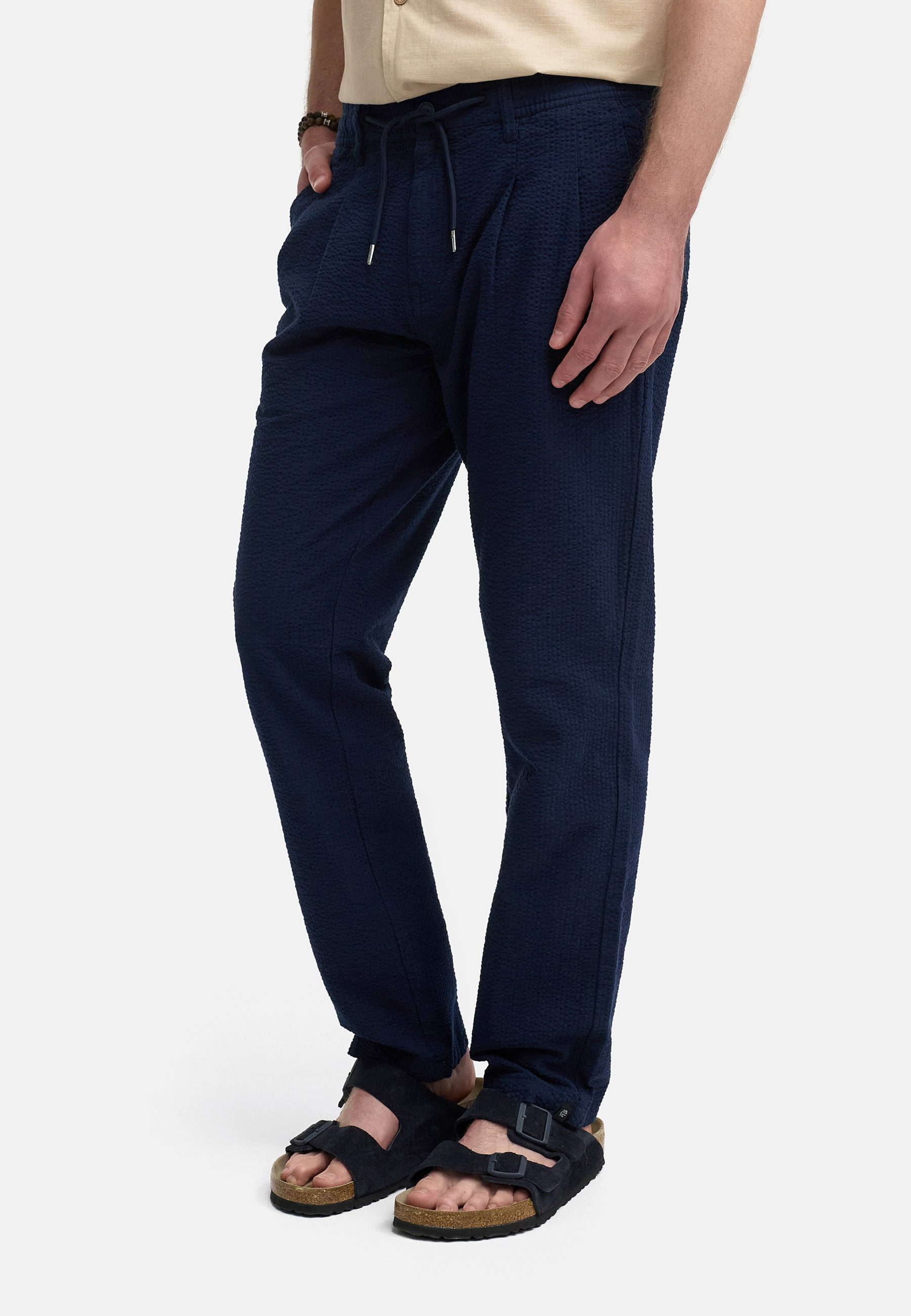 Indicode Stoffhose Herren INWebb Herrenhose Freizeithose Männer aus Seersucker-Gewebe für eine optimale Luftzirkulation