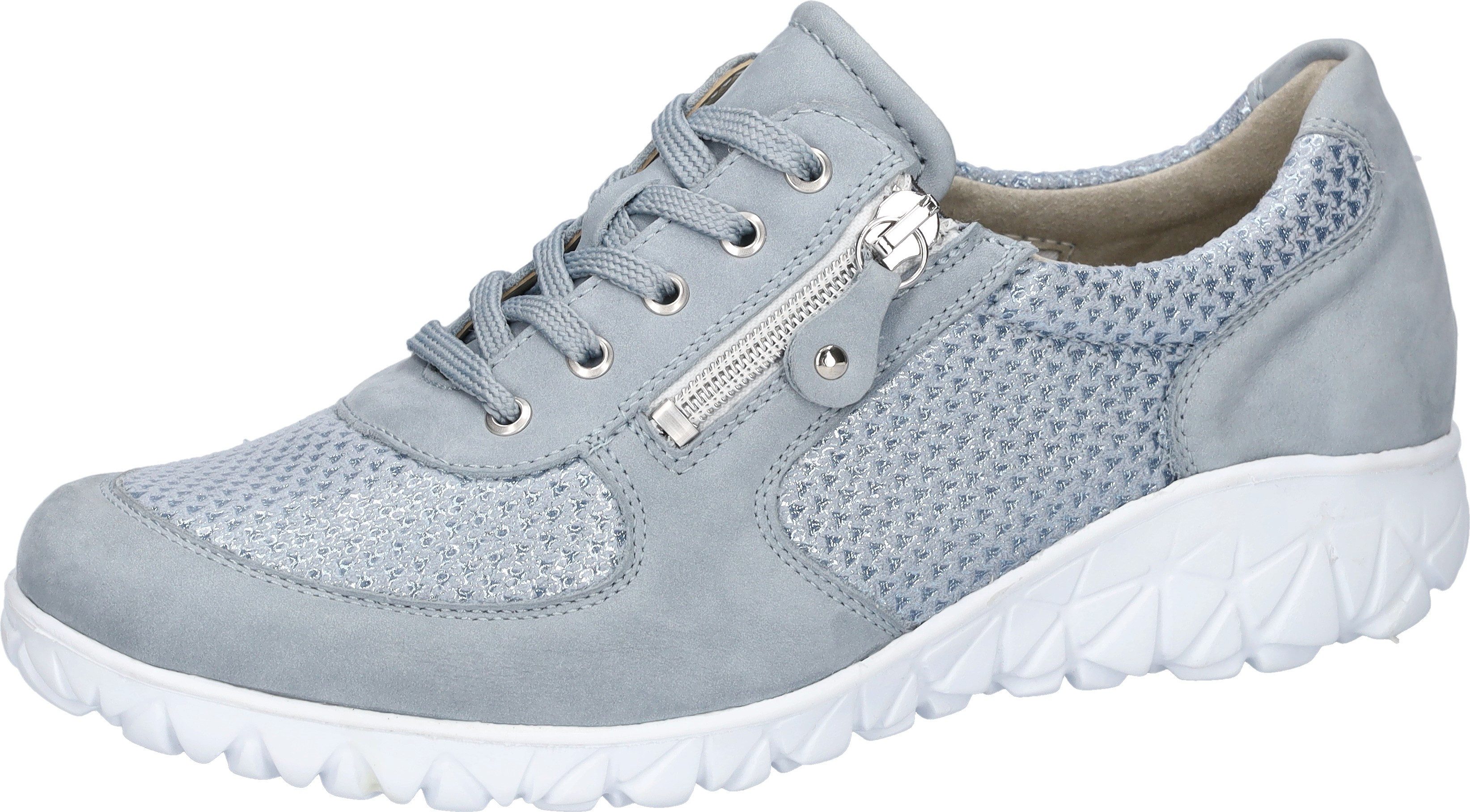 Waldläufer HAVY-Soft Schnürschuh Freizeitschuh, Halbschuh, Komfortschuh mit Reißverschluss, H-Weite