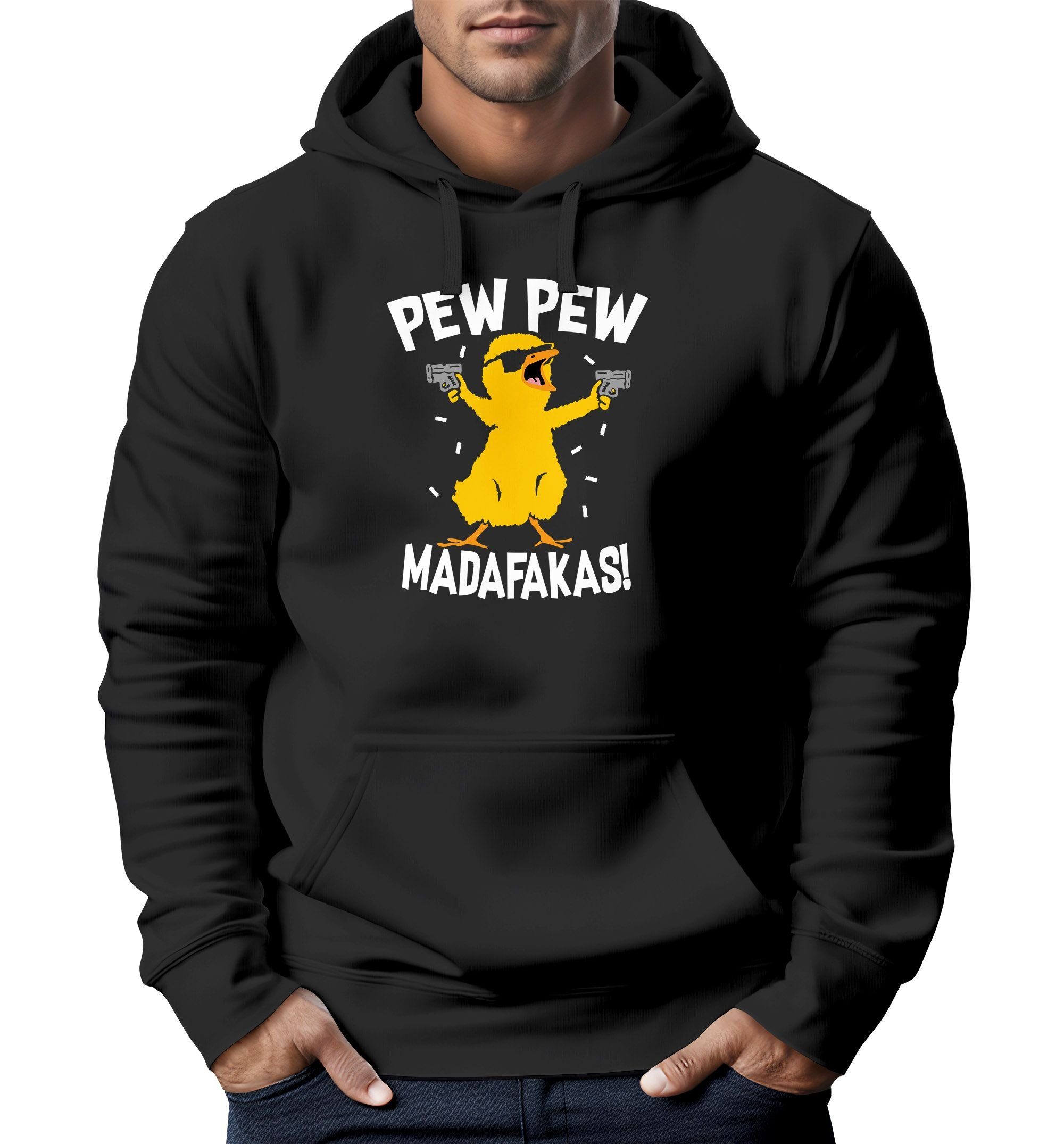 MoonWorks Hoodie Hoodie Herren Pew Pew günstig online kaufen