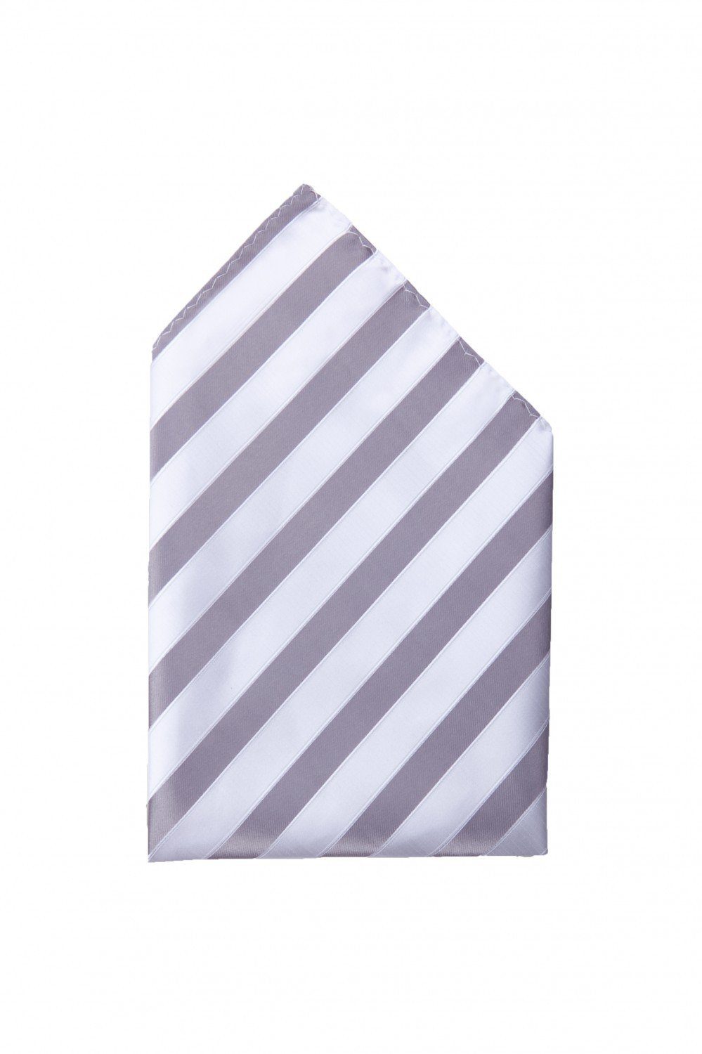 (Set, Einstecktuch) Weiß/Grau (25x25cm) (6cm), & Fabio Farini Schlips Herren Krawatte mit in 6cm Einstecktücher Schmal Weiß/Silber