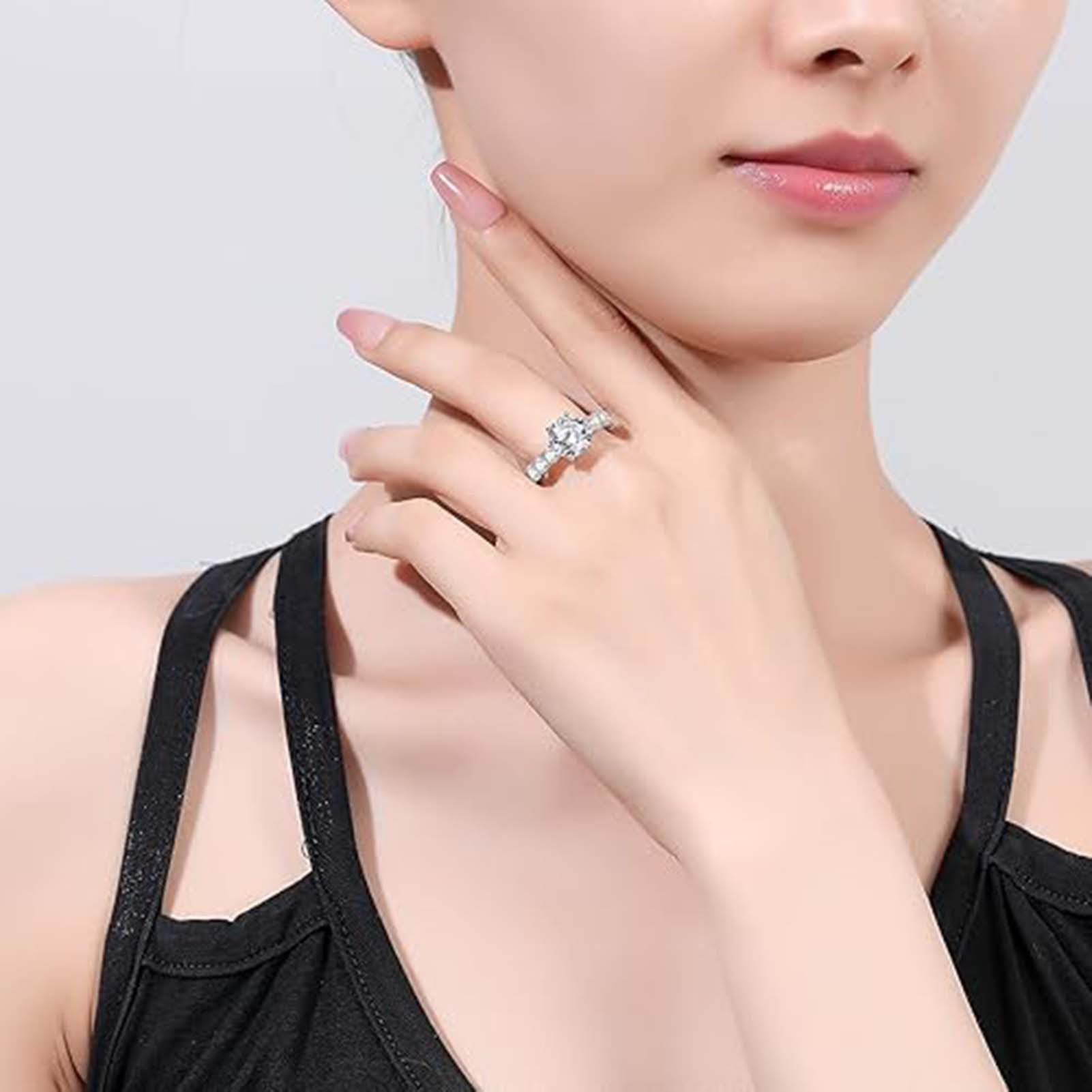 Jumpeak Diamantring 1.5 E Vs1 3ex Verlobungsringe frau,Diamant ring damen, Eheringe,Liebes geschenk für sie,Geschenk ideen für frau,diamond