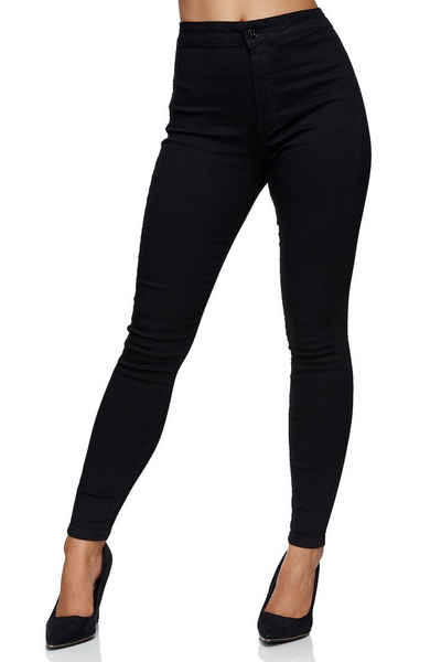 Elara High-waist-Jeans Elara Damen Jeans High Waist Slim Fit (1-tlg)