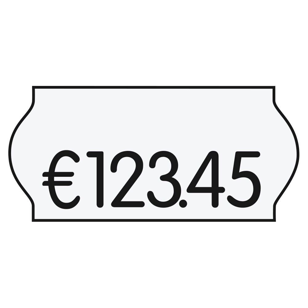 METO Etikettenrolle METO Preisetiketten weiß permanent 26,0 x 12,0 mm