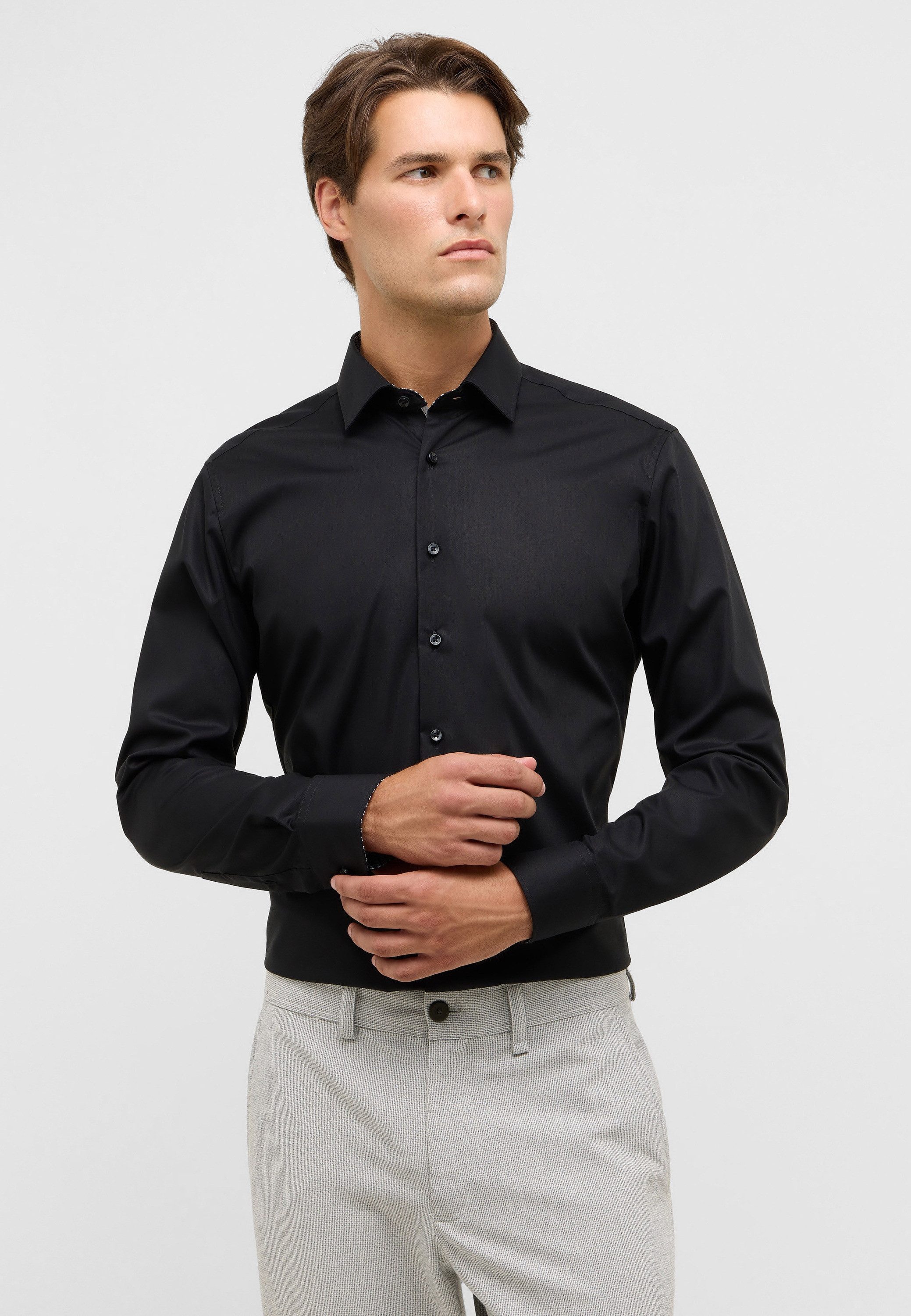 Eterna Langarmhemd SLIM FIT NON IRON (bügelfrei)