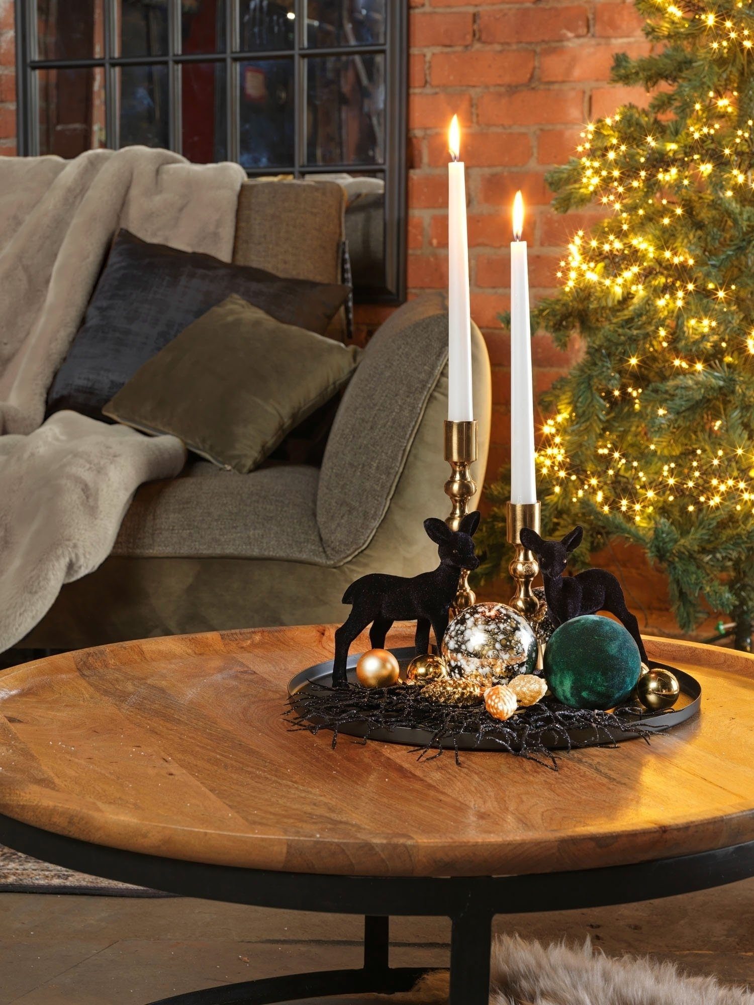 Kerzenständer MARRAS, Goldgelb, Aluminium, Höhe 16 cm