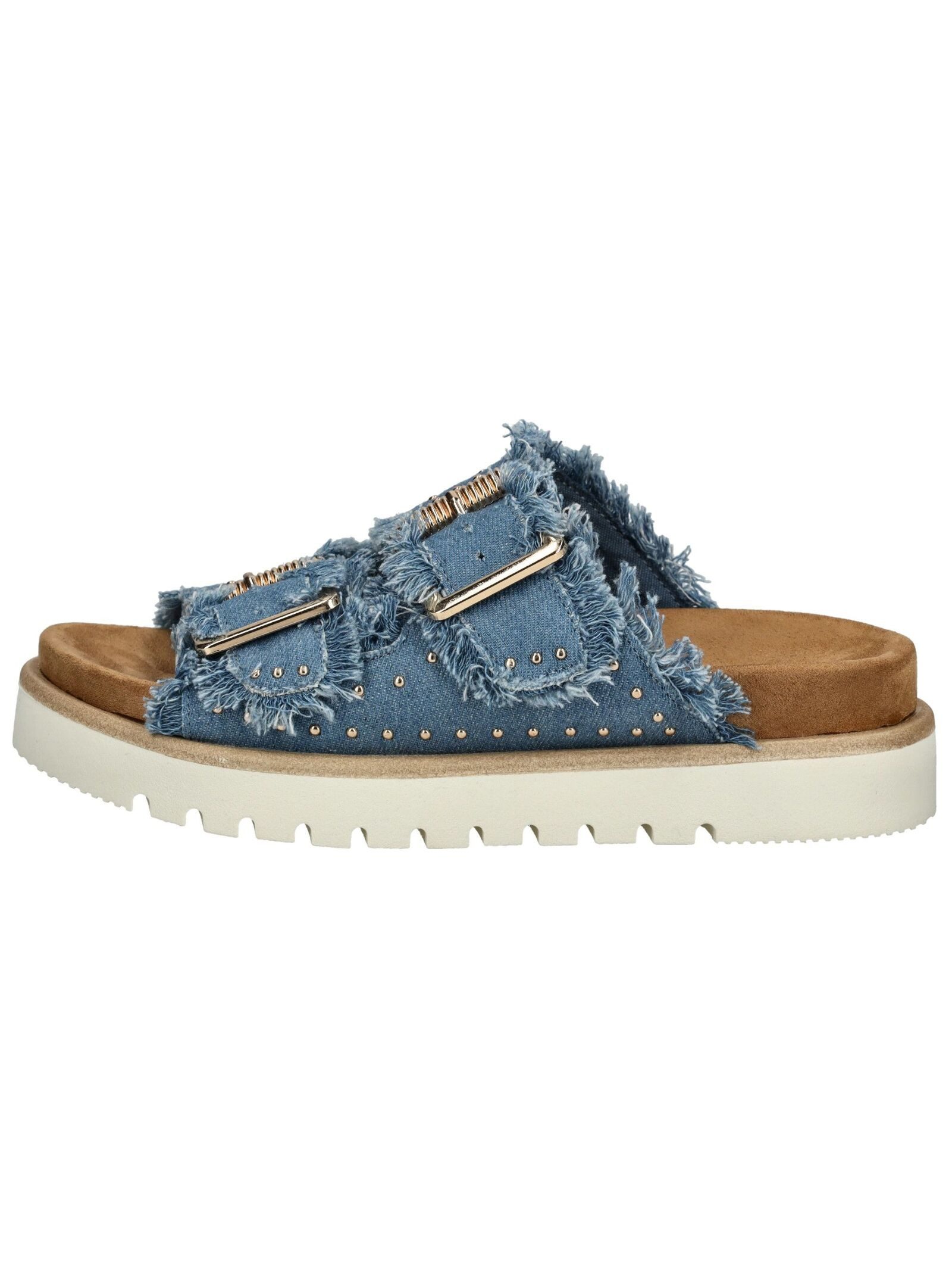 MUSTANG Pantoletten Lederimitat/Textil Pantolette günstig online kaufen