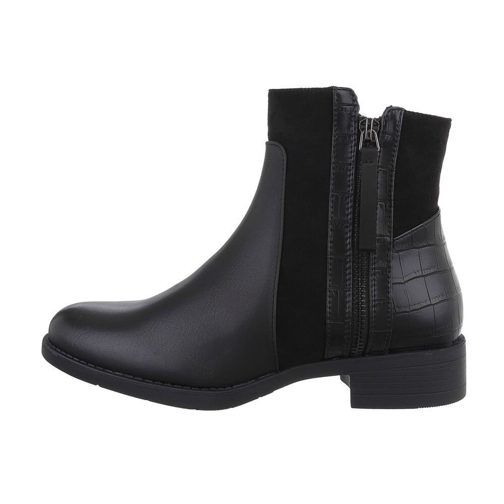 Ital-Design Damen Elegant Stiefelette (84989694) Blockabsatz Flache Stiefel günstig online kaufen