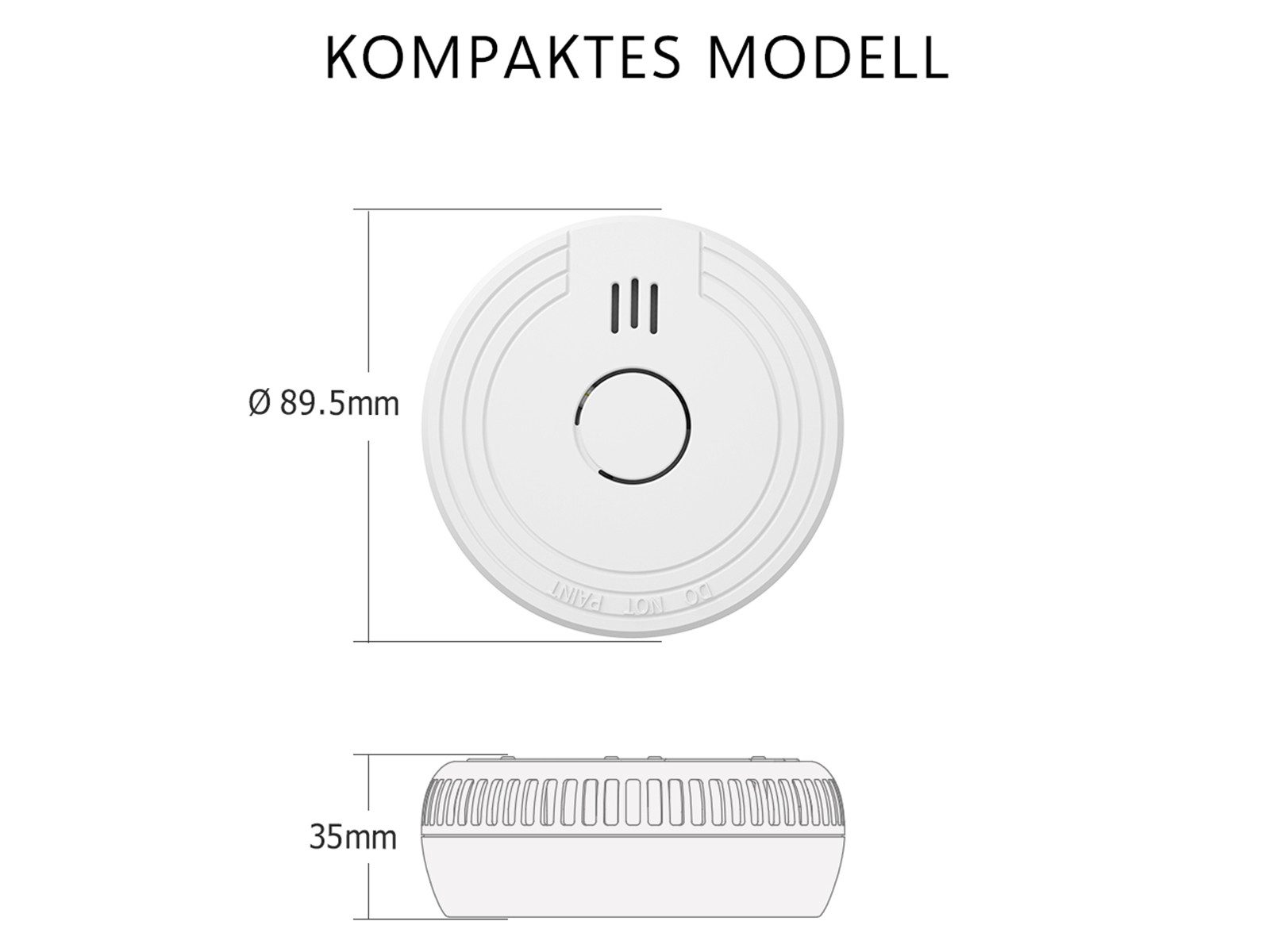 Elro Rauchmelder (6er Set Optischer Rauchwarnmelder mit 5 Jahres Batterie, Magnethalter)