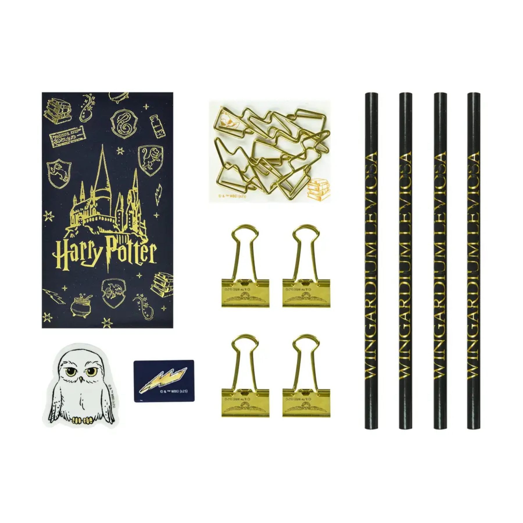 Harry Potter Buntstift - Schreibwarenset Schulzubehör Set für Schule Zuhause unterwegs, (12-tlg)