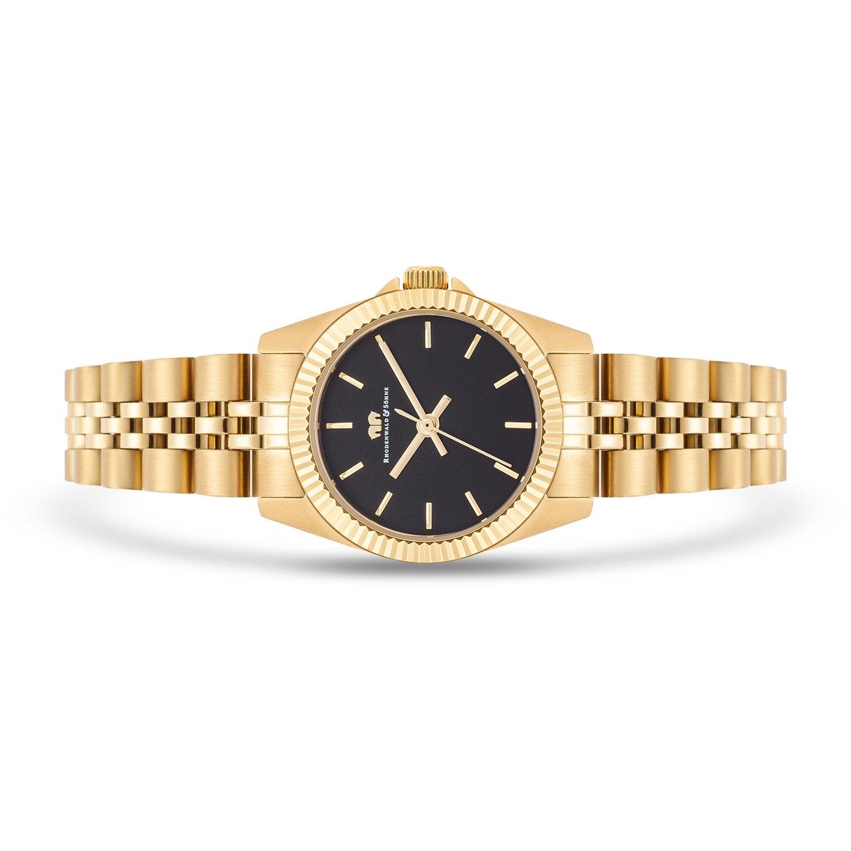 Rhodenwald & Söhne Quarzuhr Cassina gelbgold, Armband aus Edelstahl