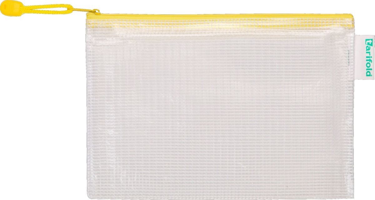 Tarifold Prospekthülle Reißverschlusstasche PVC blau A5 235x165mm VE=8 Stück