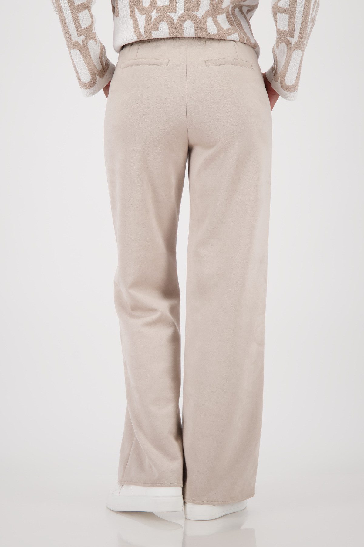 Monari Jogger Pants Hose Velours 83cm Regular fit, Straight leg