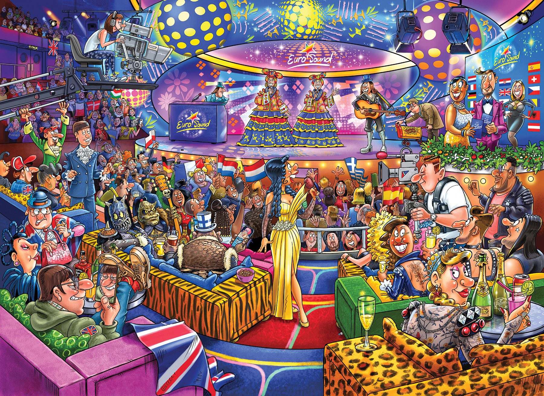 Jumbo Spiele Puzzle Wasgij Mystery 25, Eurosound Contest, 1000 Teile Puzzle günstig online kaufen