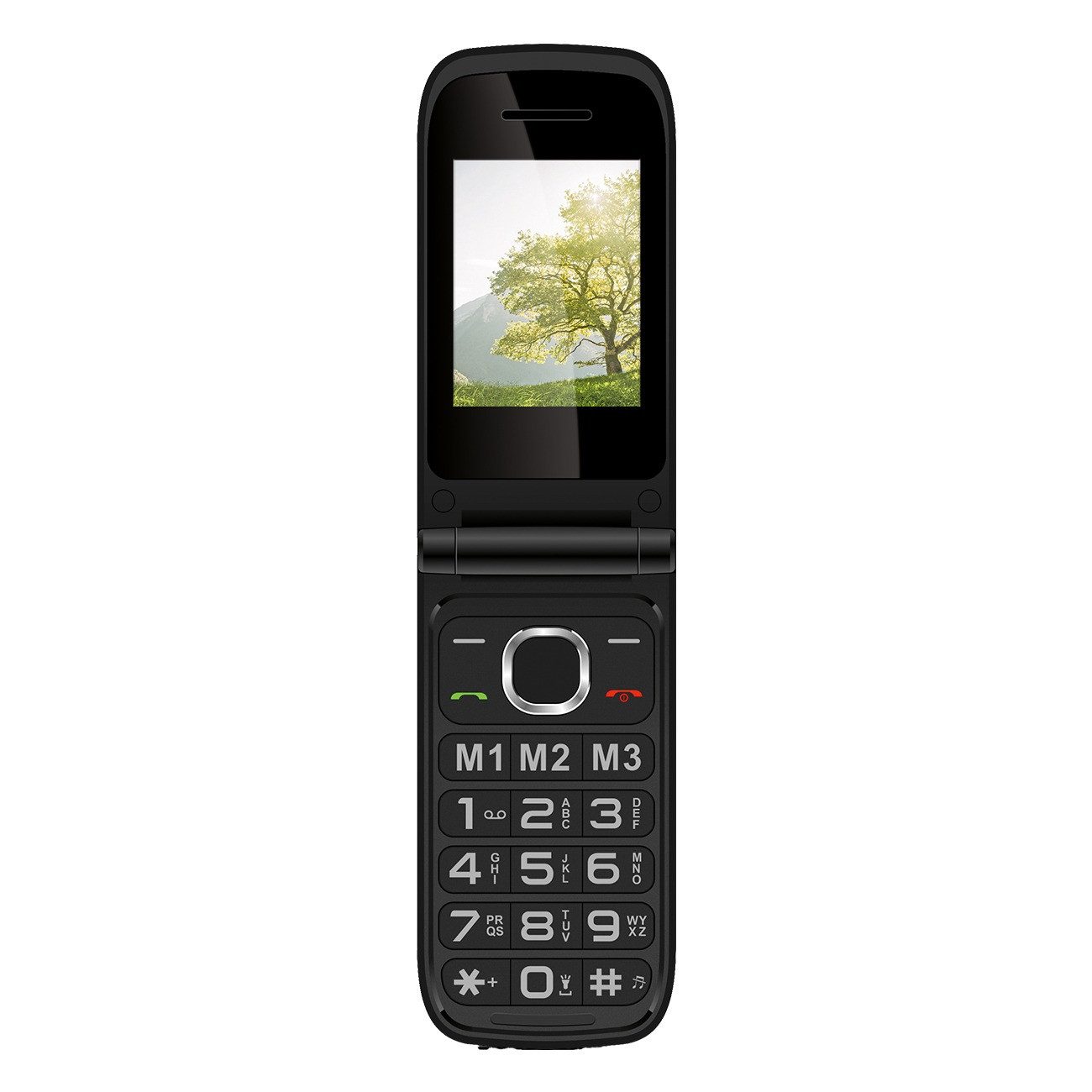 Emporia FLIP LTE Seniorenhandy (LTE/4G mit Dual-SIM, praktisches Klappdesign, SOS-Funktion)