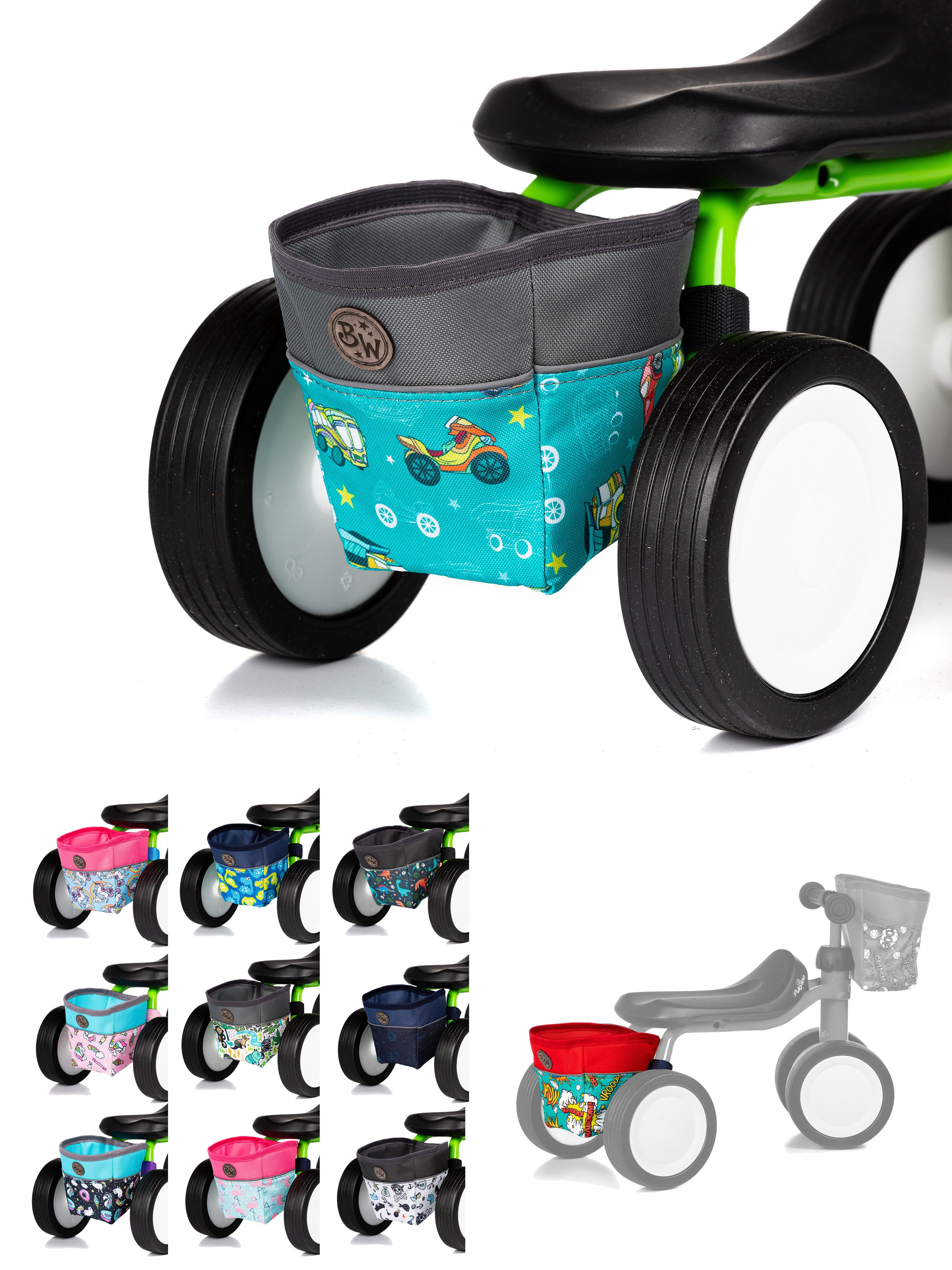 BambiniWelt by Rafael K. Fahrradtasche Rahmentasche Tasche kompatibel mit Pukylino Wutsch Fitsch Puky, -