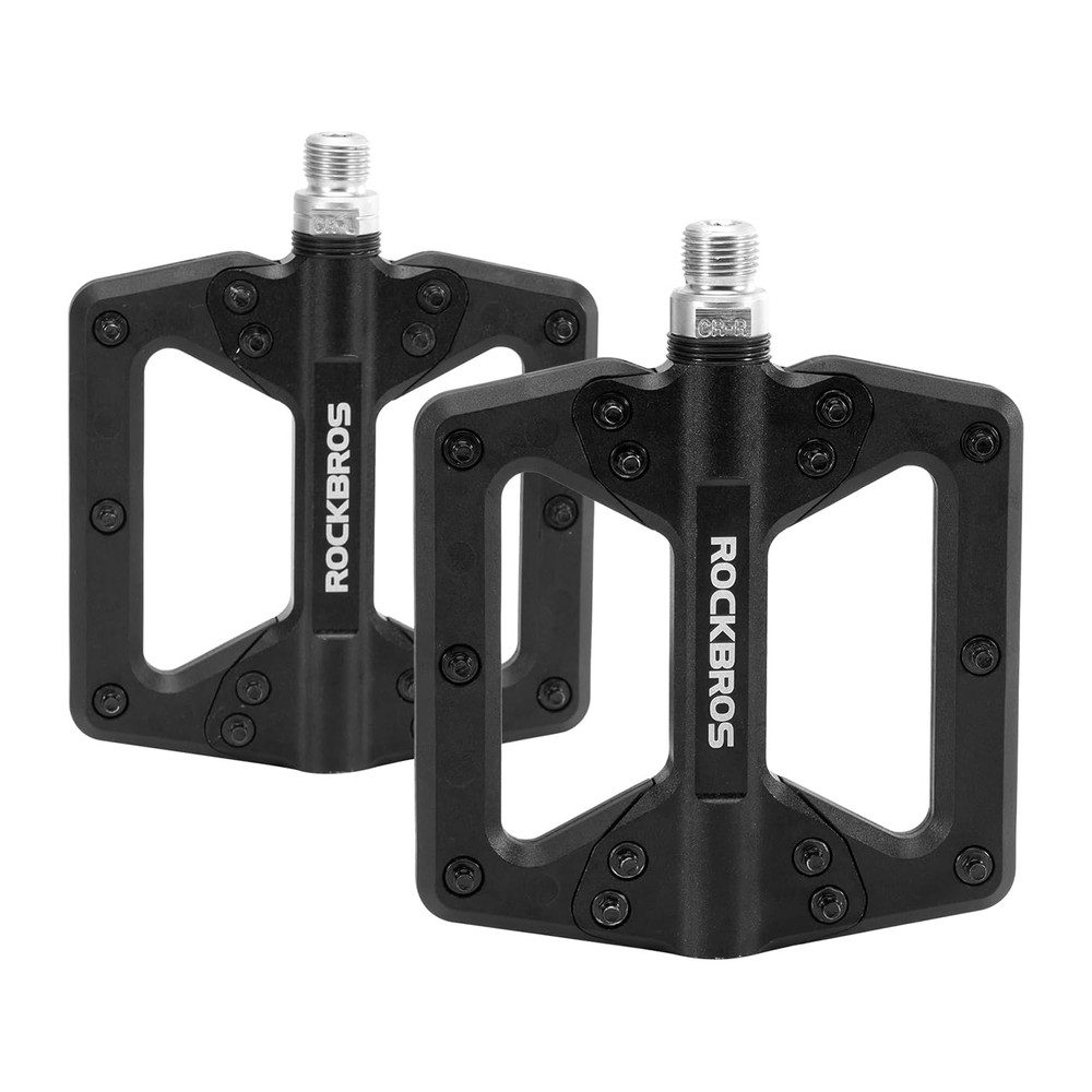 ROCKBROS Fahrradpedale Plattformpedale Mountainbikepedale Trekkingpedale (Spar-Set, 2-tlg., 11 x 11 cm rutschfest)