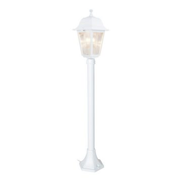 lux.pro Außen-Stehlampe, ohne Leuchtmittel, »Keighley« Außenlampe Gartenlaterne 1 x E27 Weiß