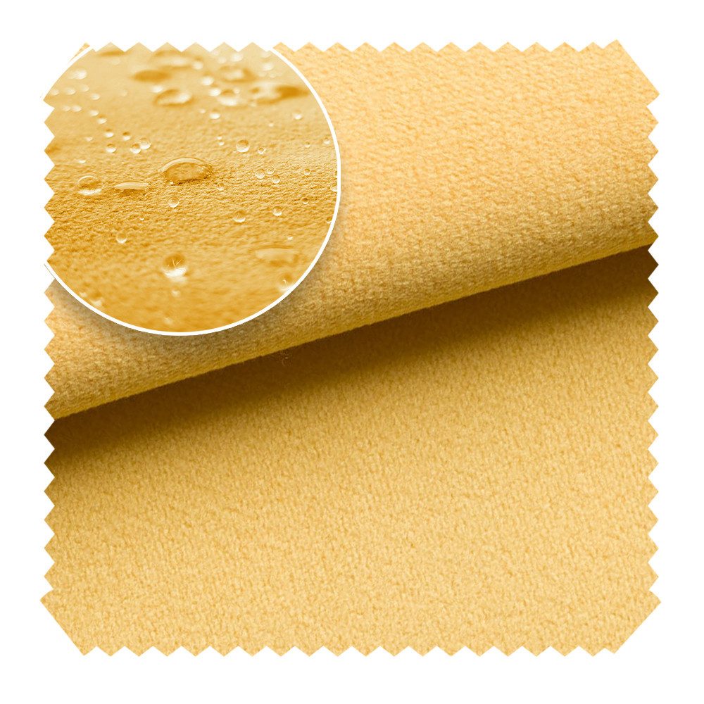 novely® Stoff TRITON - Wasserabweisender Microfaser Velours-Möbelstoff Wildleder-Opt, Wasserfest, Schmutzabweisend, Meterware, 1lfm