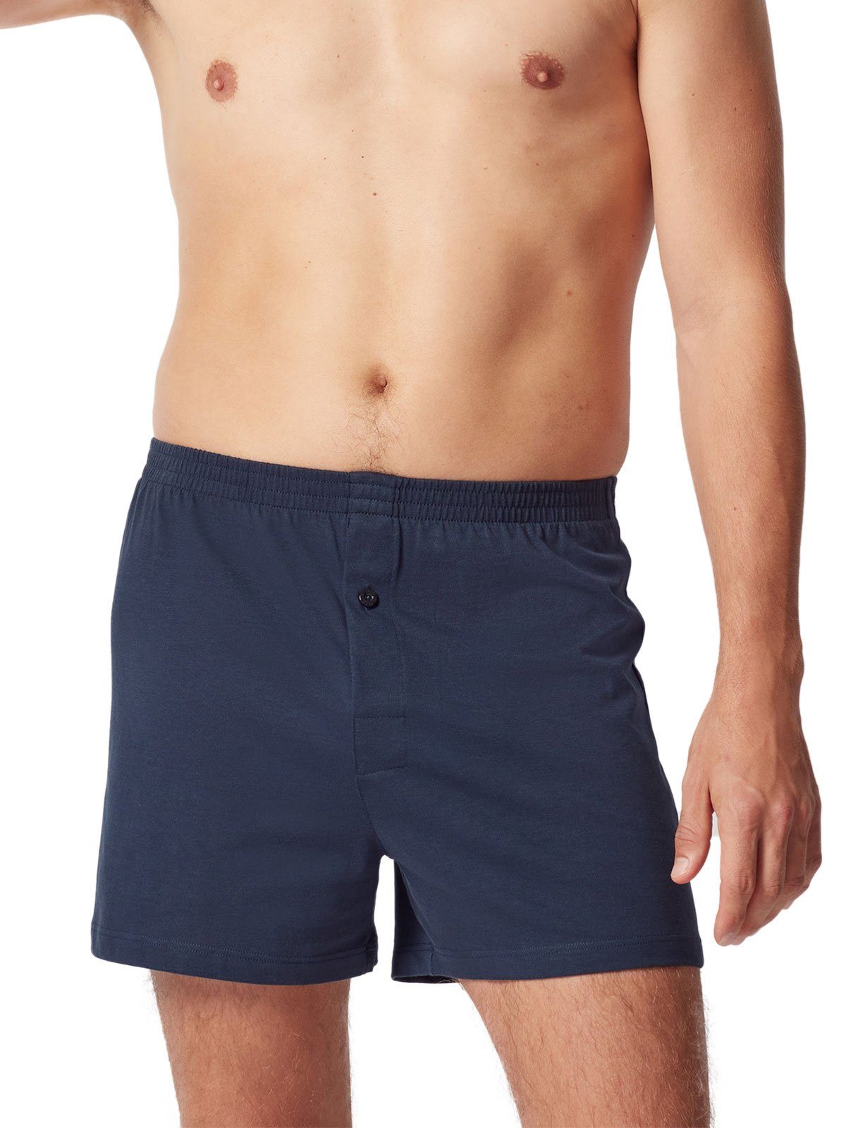 HUBER Boxershorts Herren Boxer Shorts hautnah Jerseyboxer Selection (Stück, 1-St) gerader Beinausschnitt