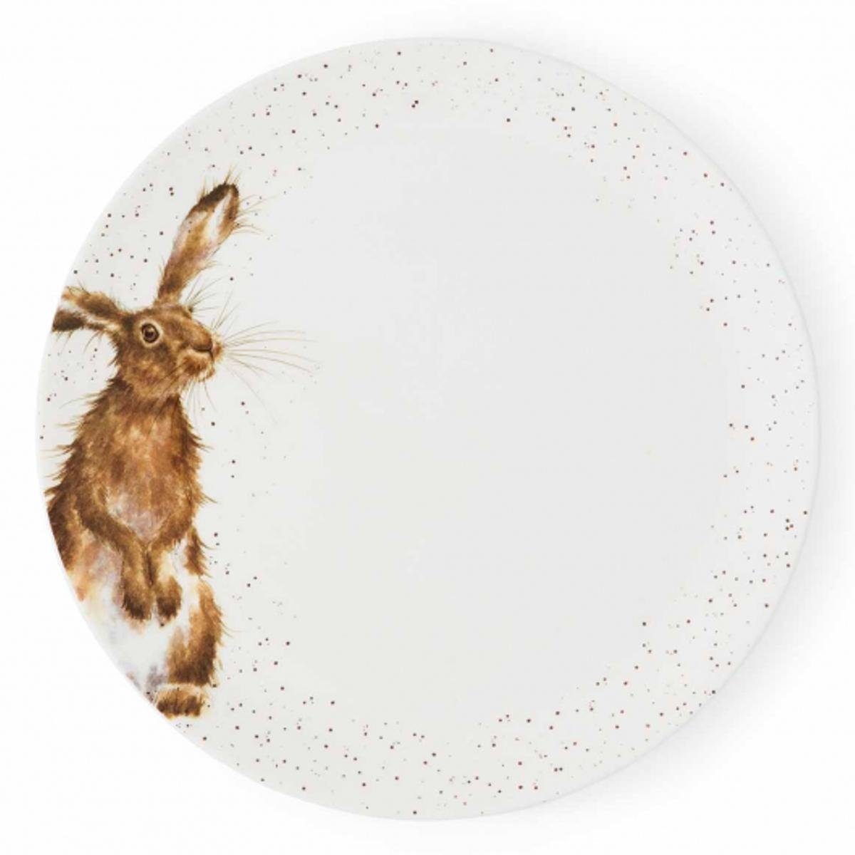 Teller Wrendale Designs Porzellan-Speiseteller Hase, ca. 26,5 cm D