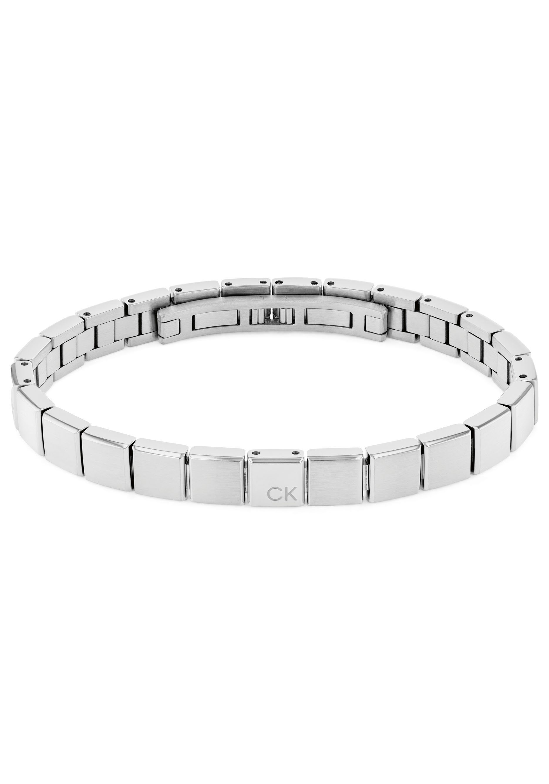 Calvin Klein Armband Schmuck Edelstahl Armschmuck Gliederkette SQUARES günstig online kaufen