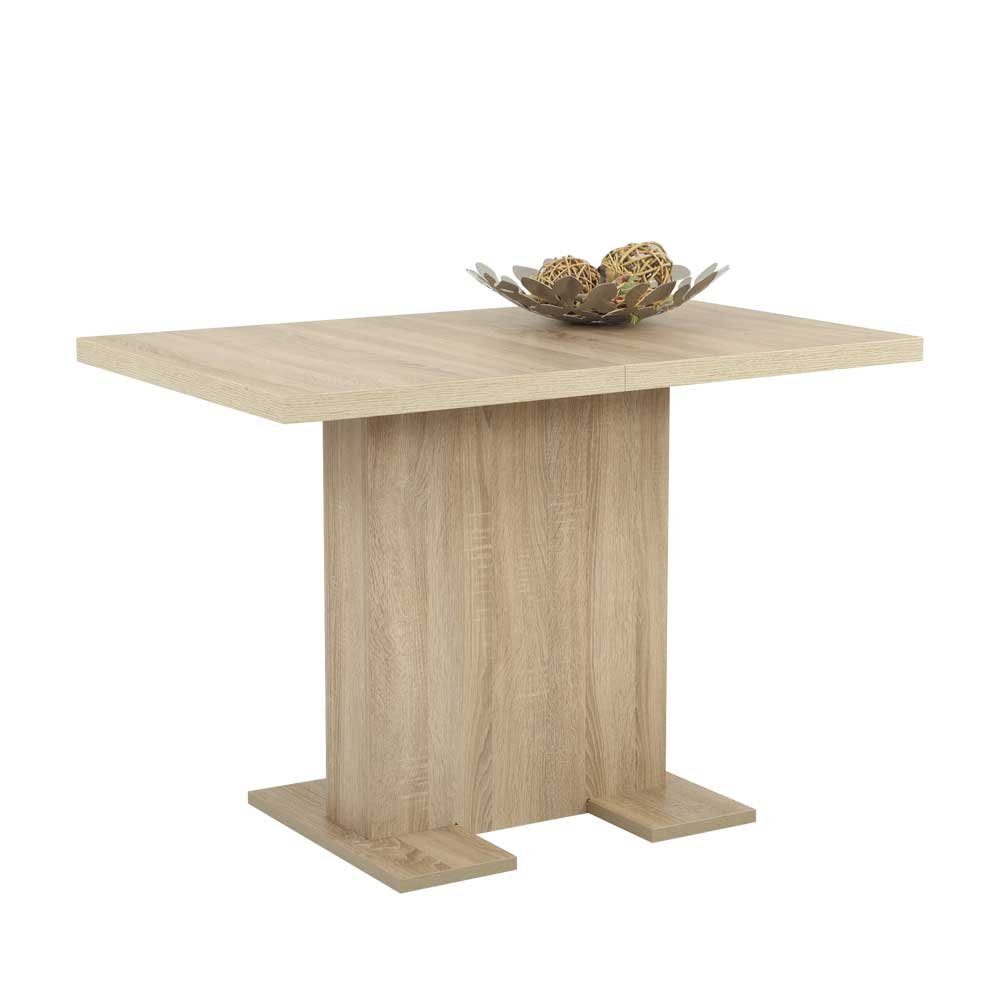 Pharao24 Säulen-Esstisch Estelany, ausziehbar